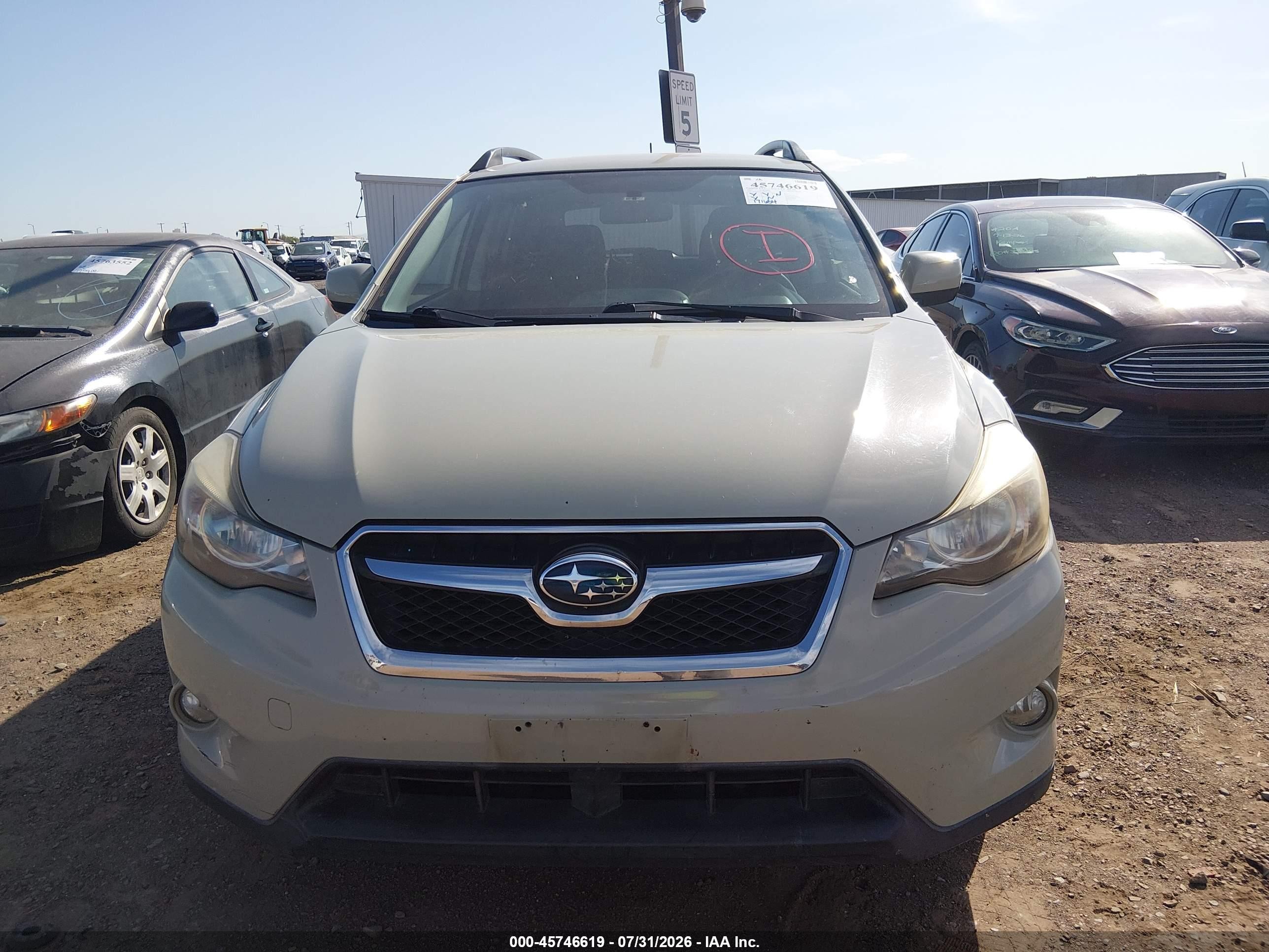 2013 Subaru Xv Crosstrek 2.0i Premium Желто-коричневый vin: JF2GPACC7DH843532