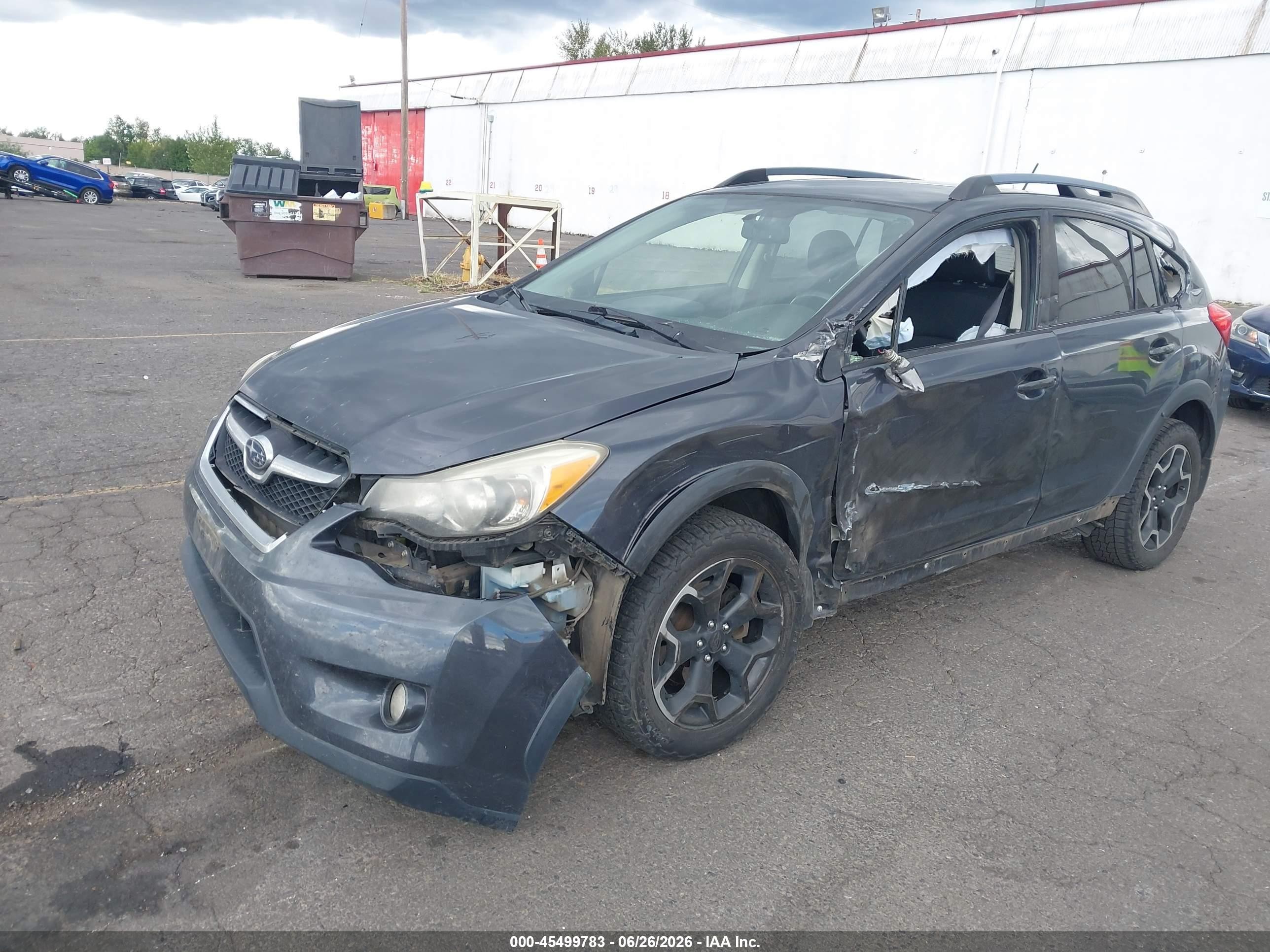2014 Subaru Xv Crosstrek 2.0i Premium Gray vin: JF2GPACC7E8212619