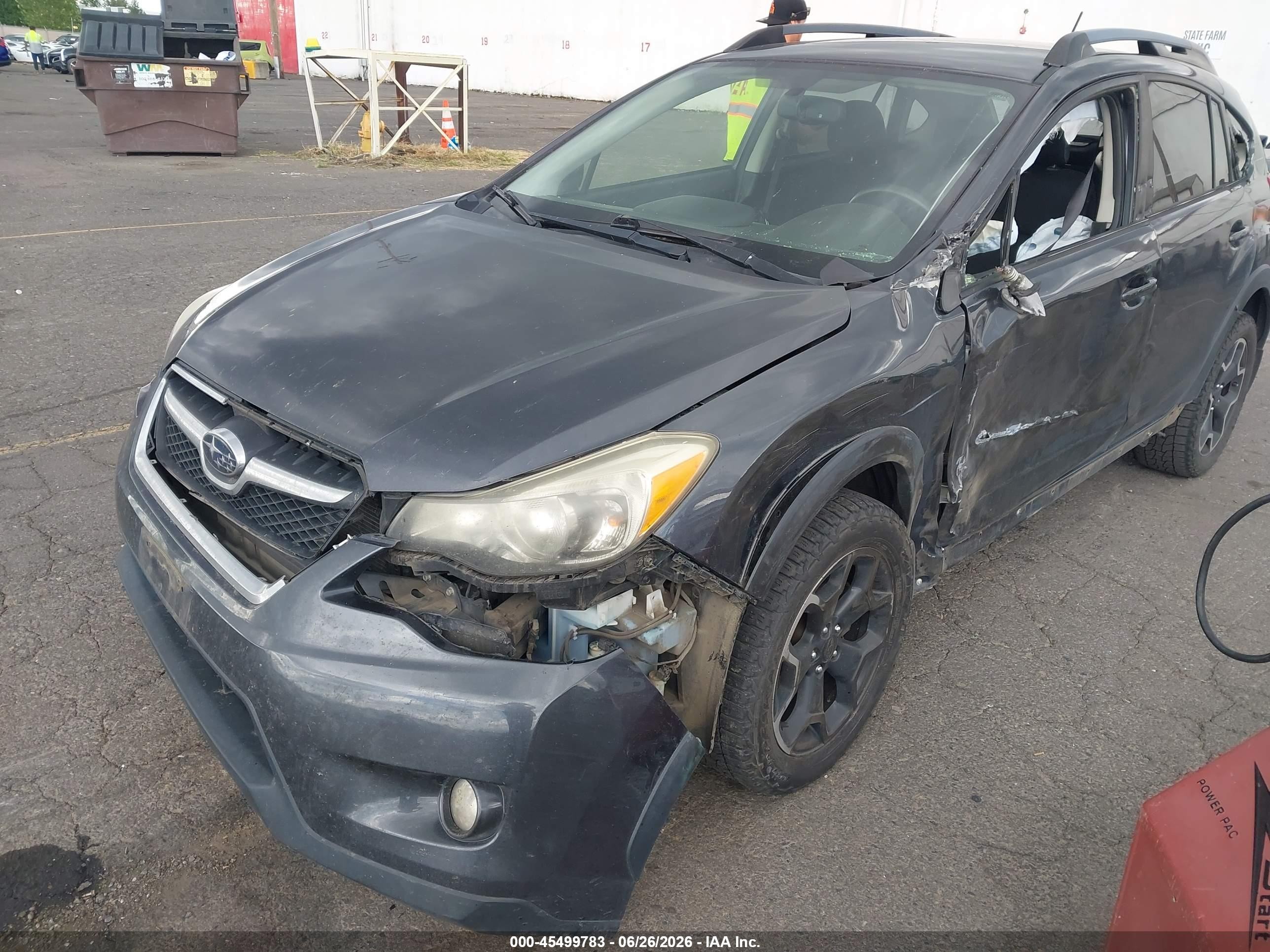 2014 Subaru Xv Crosstrek 2.0i Premium Gray vin: JF2GPACC7E8212619