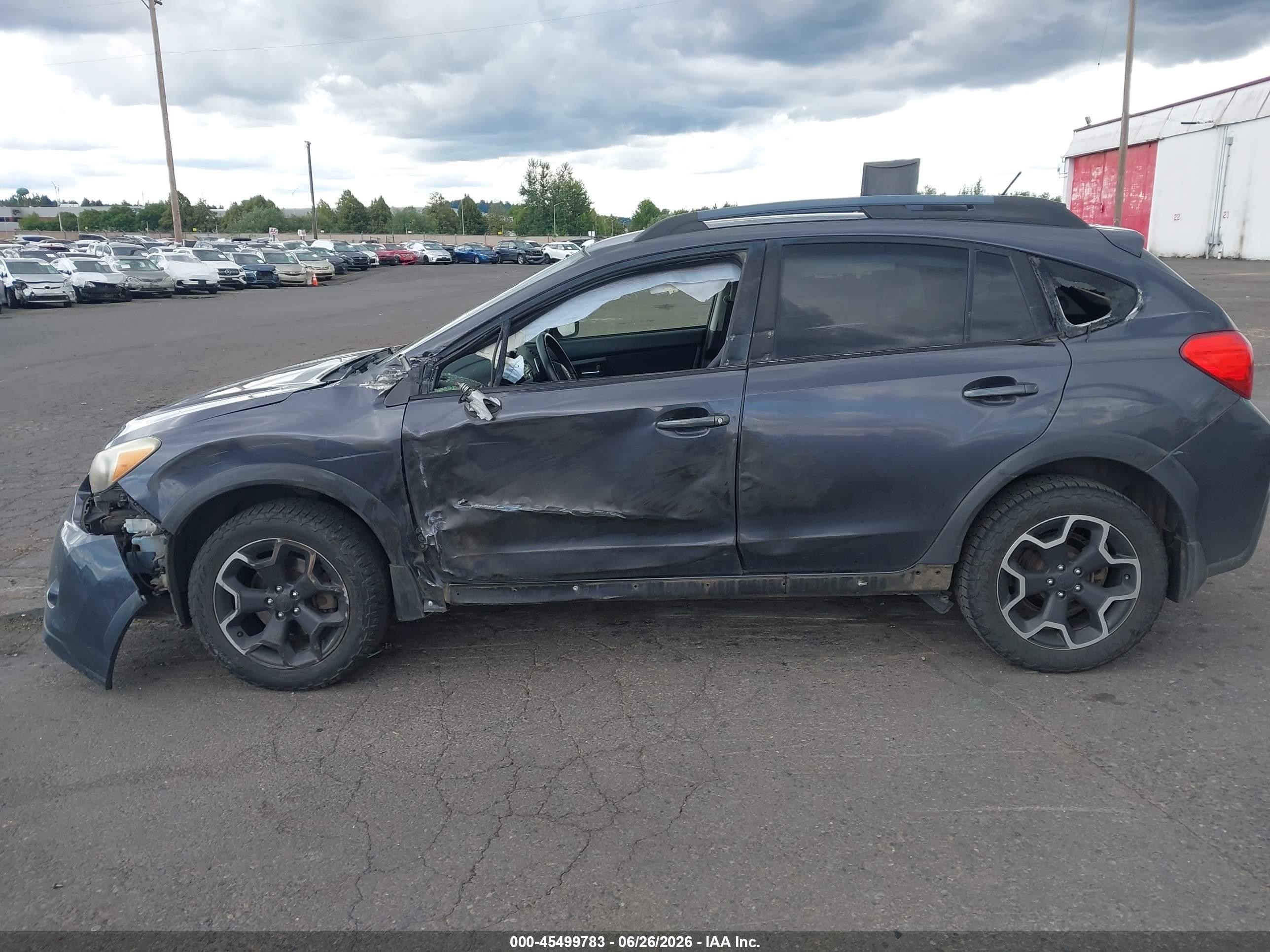 2014 Subaru Xv Crosstrek 2.0i Premium Gray vin: JF2GPACC7E8212619