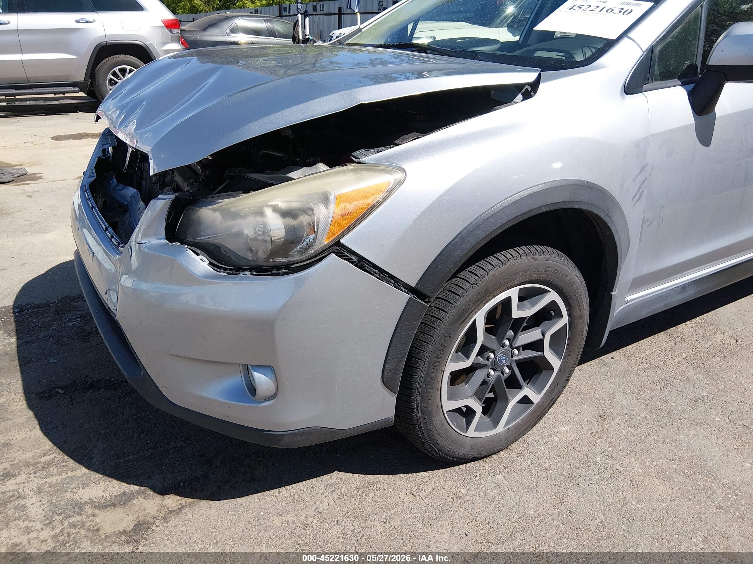 2014 Subaru Xv Crosstrek 2.0i Premium Silver vin: JF2GPACC7E8257043