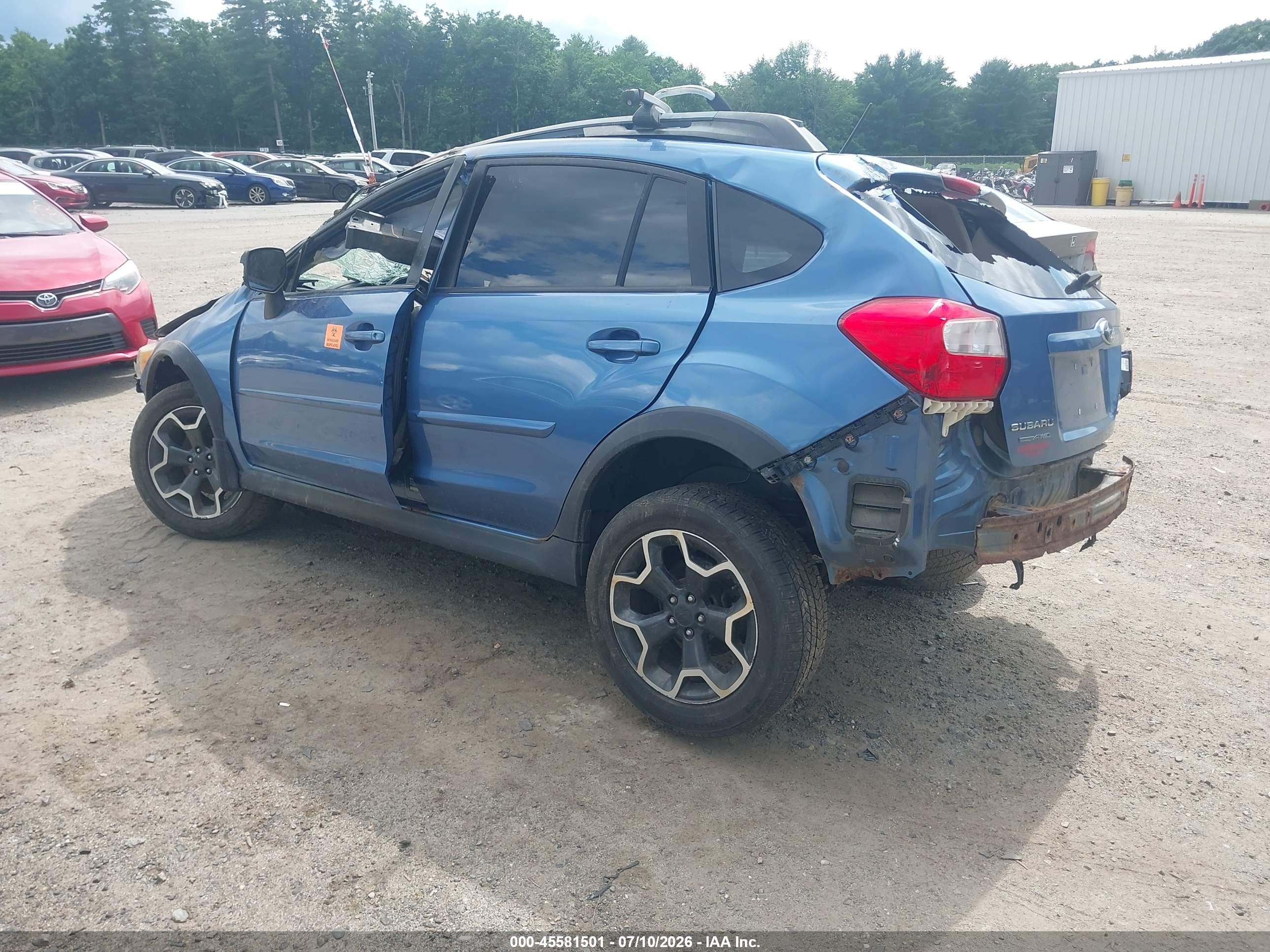 2014 Subaru Xv Crosstrek 2.0i Premium Blue vin: JF2GPACC7E8259715