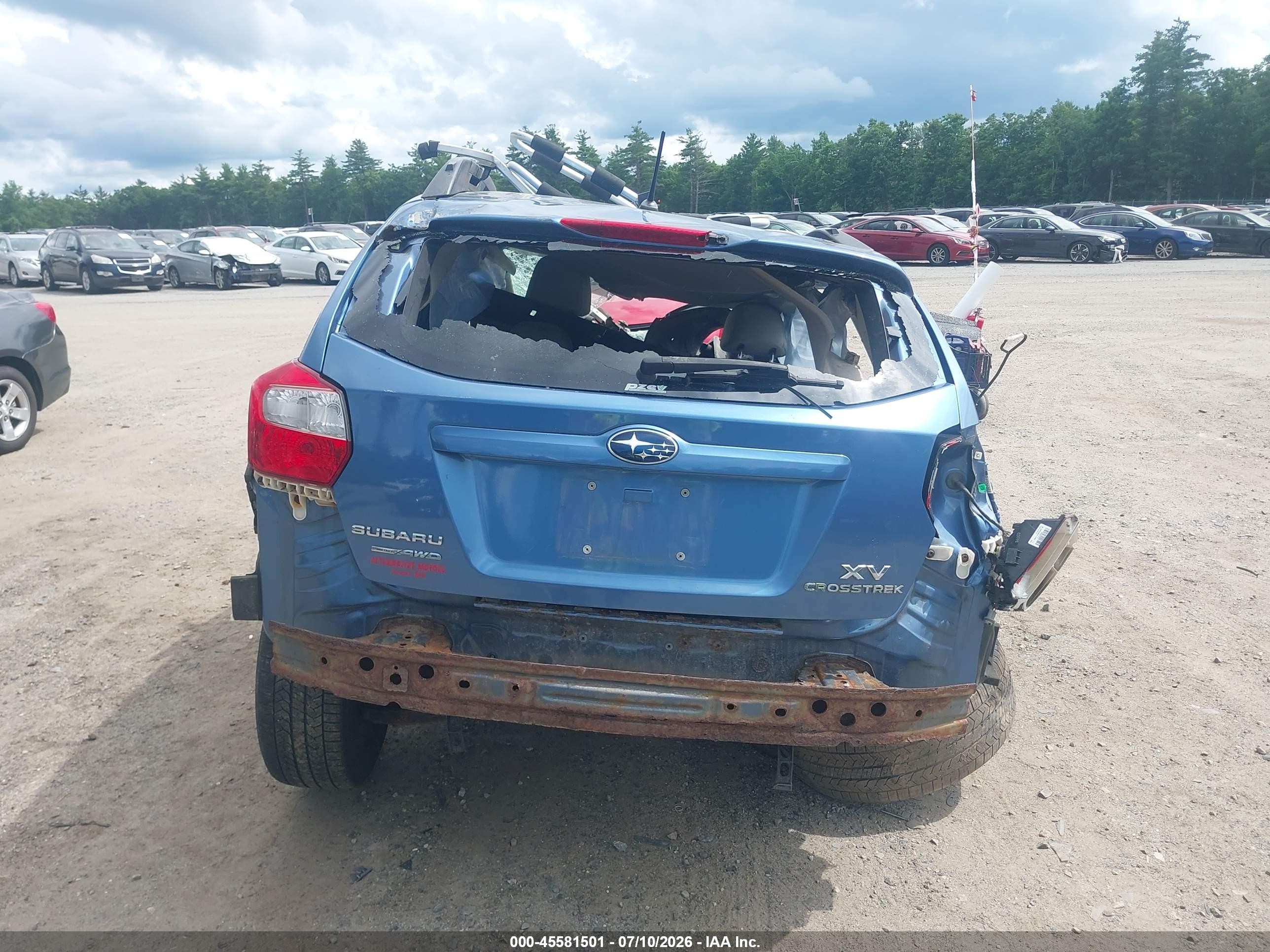2014 Subaru Xv Crosstrek 2.0i Premium Blue vin: JF2GPACC7E8259715