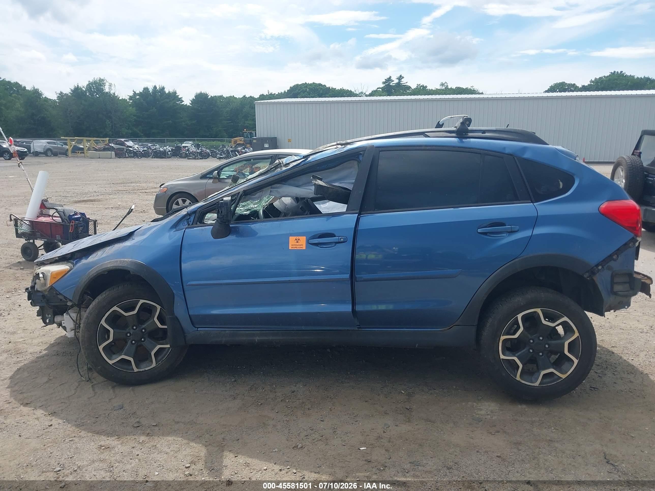 2014 Subaru Xv Crosstrek 2.0i Premium Blue vin: JF2GPACC7E8259715