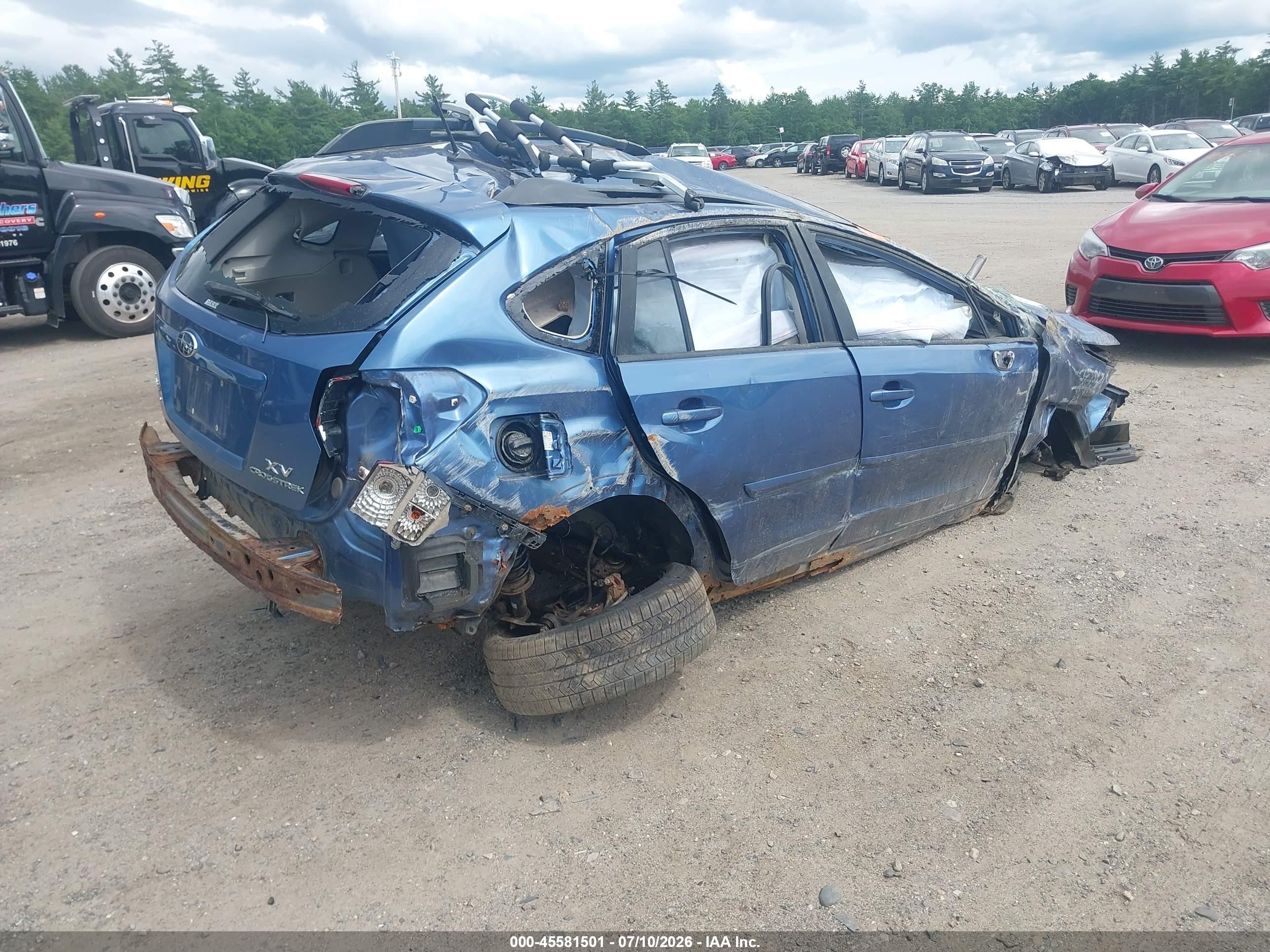 2014 Subaru Xv Crosstrek 2.0i Premium Blue vin: JF2GPACC7E8259715