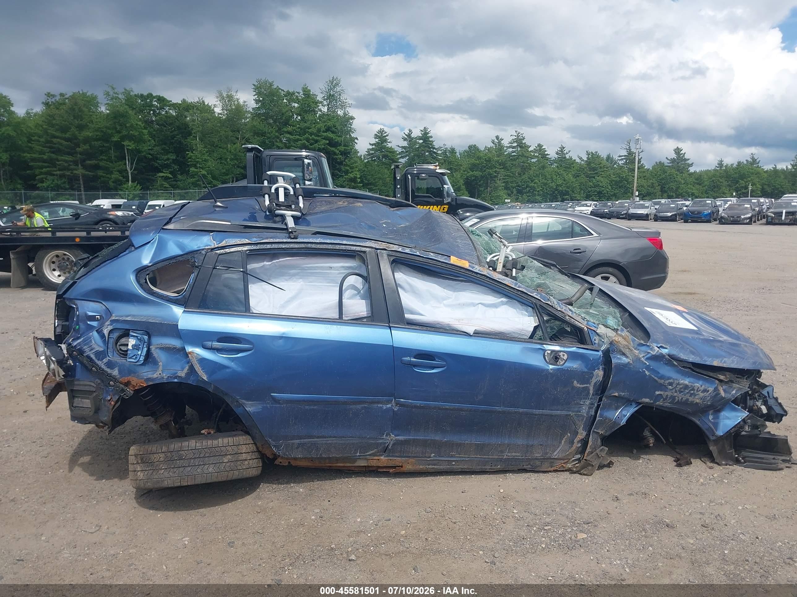 2014 Subaru Xv Crosstrek 2.0i Premium Blue vin: JF2GPACC7E8259715