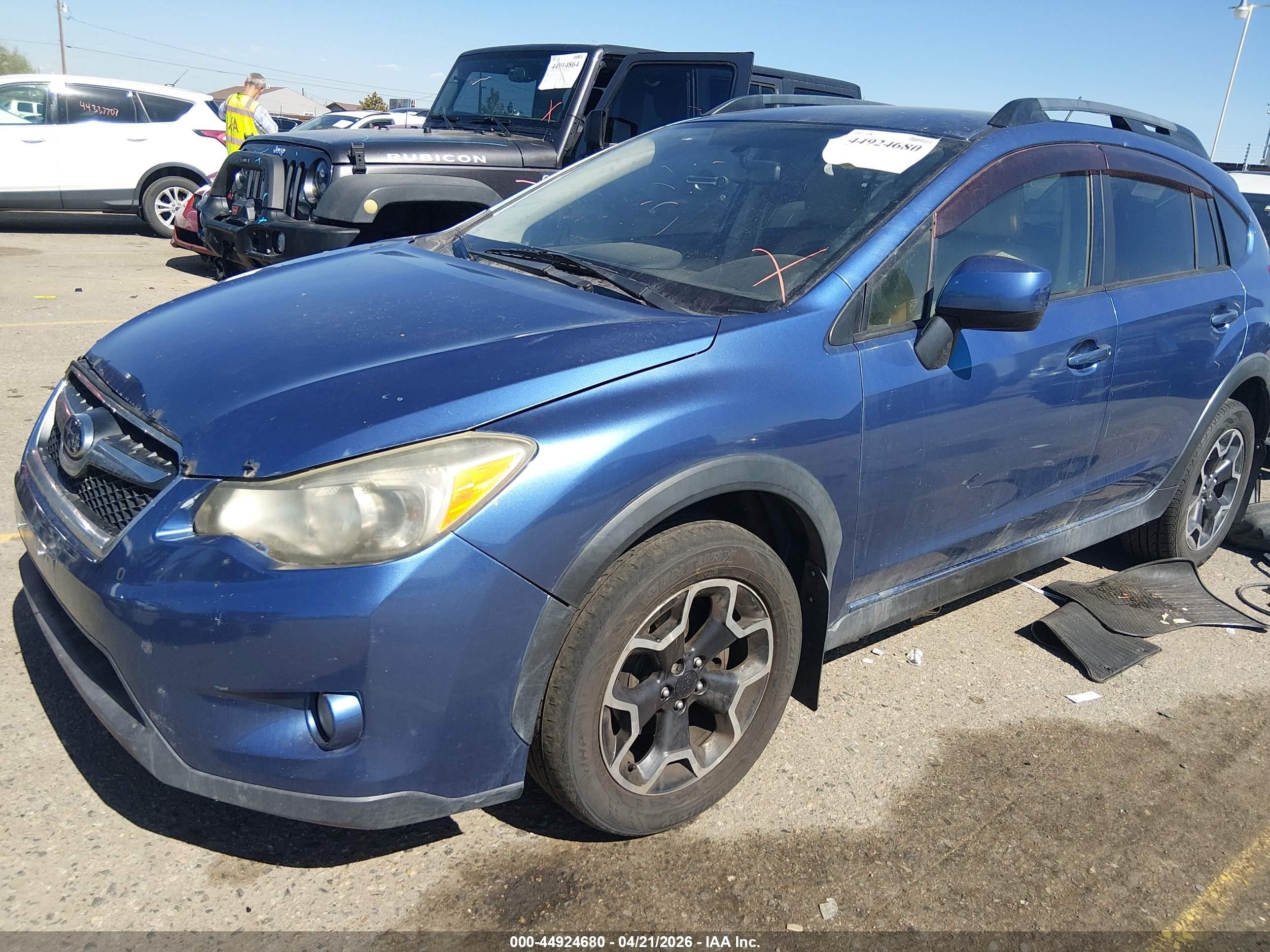 2014 Subaru Xv Crosstrek 2.0i Premium Blue vin: JF2GPACC7E8291502