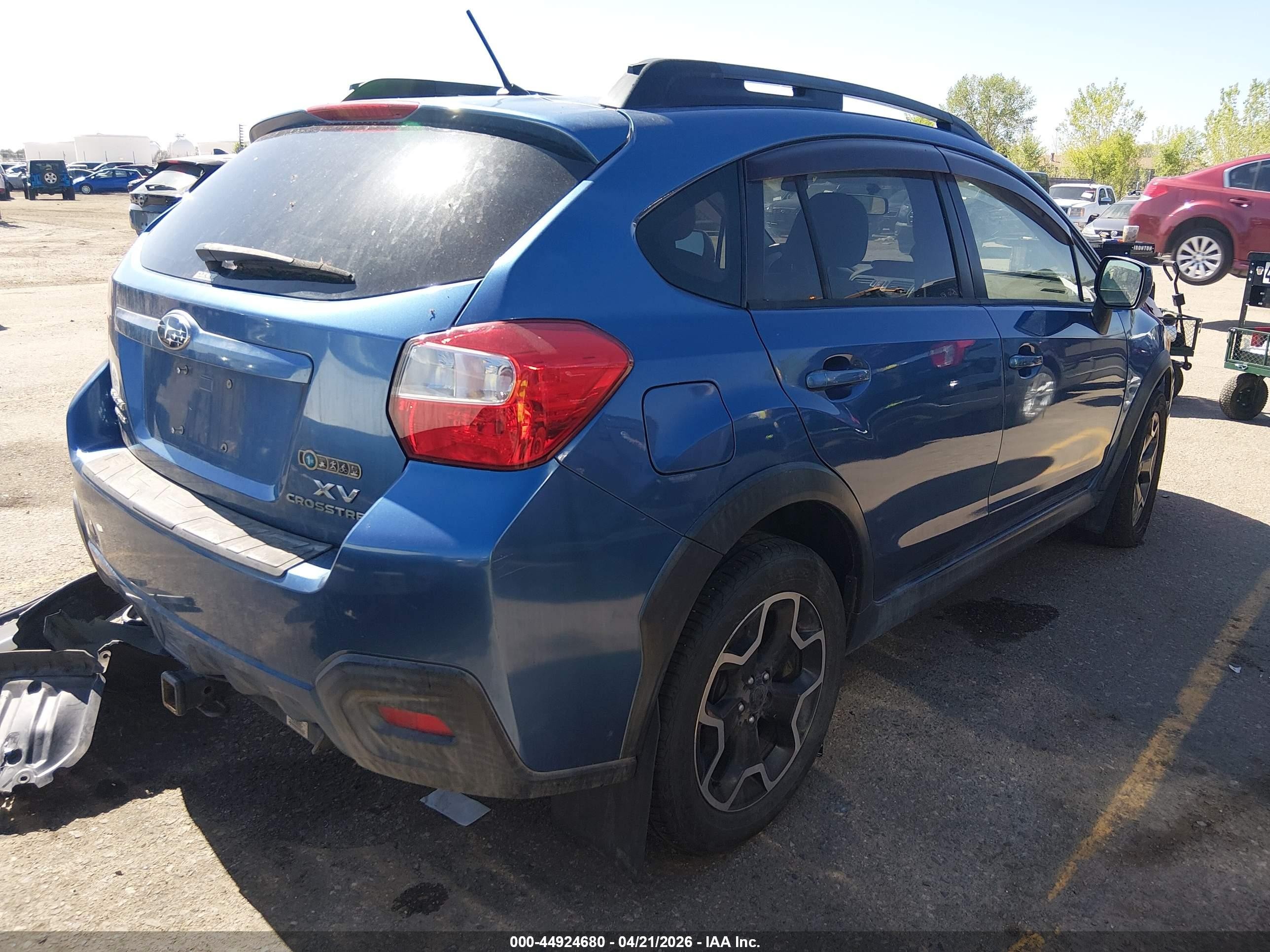 2014 Subaru Xv Crosstrek 2.0i Premium Blue vin: JF2GPACC7E8291502