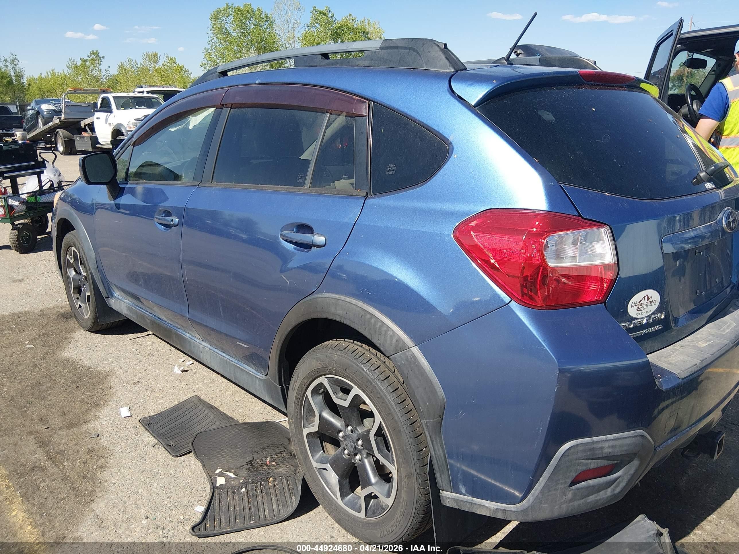2014 Subaru Xv Crosstrek 2.0i Premium Blue vin: JF2GPACC7E8291502