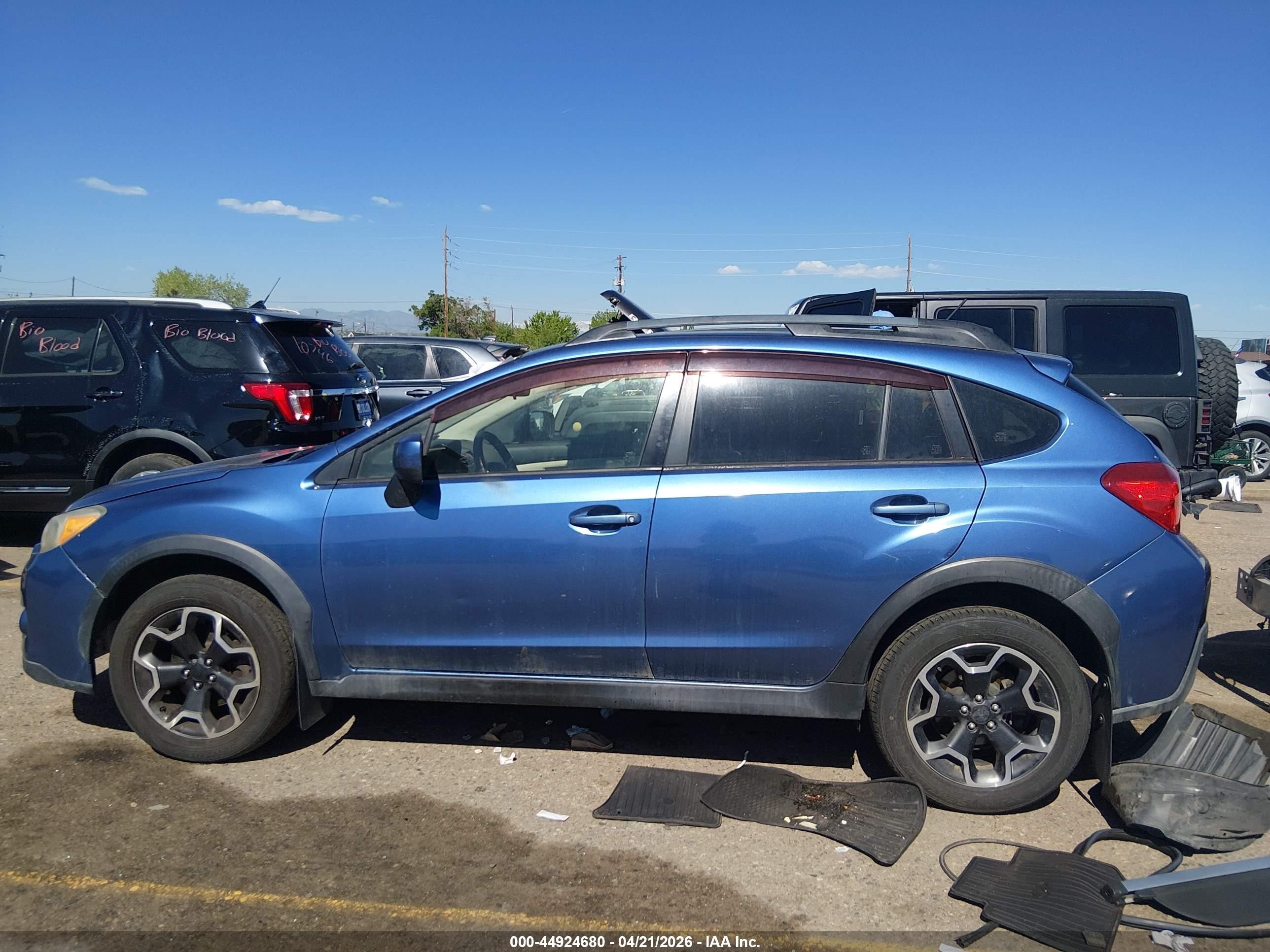 2014 Subaru Xv Crosstrek 2.0i Premium Blue vin: JF2GPACC7E8291502