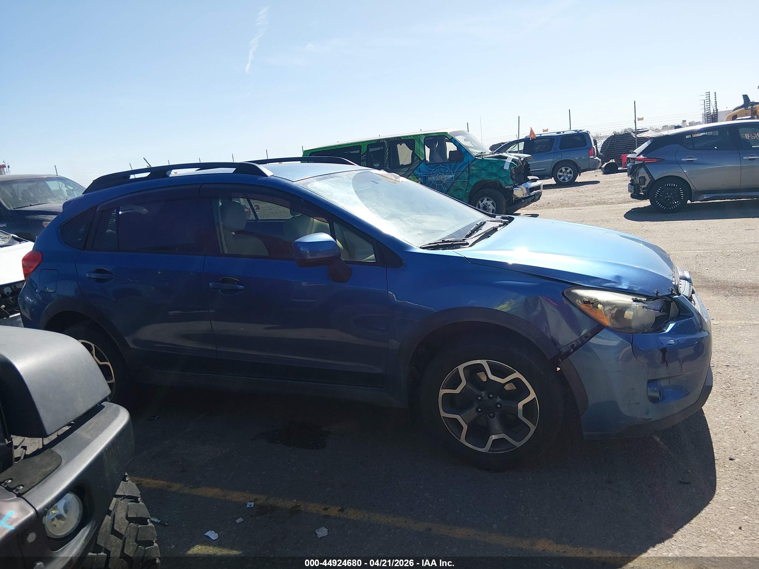 2014 Subaru Xv Crosstrek 2.0i Premium Blue vin: JF2GPACC7E8291502