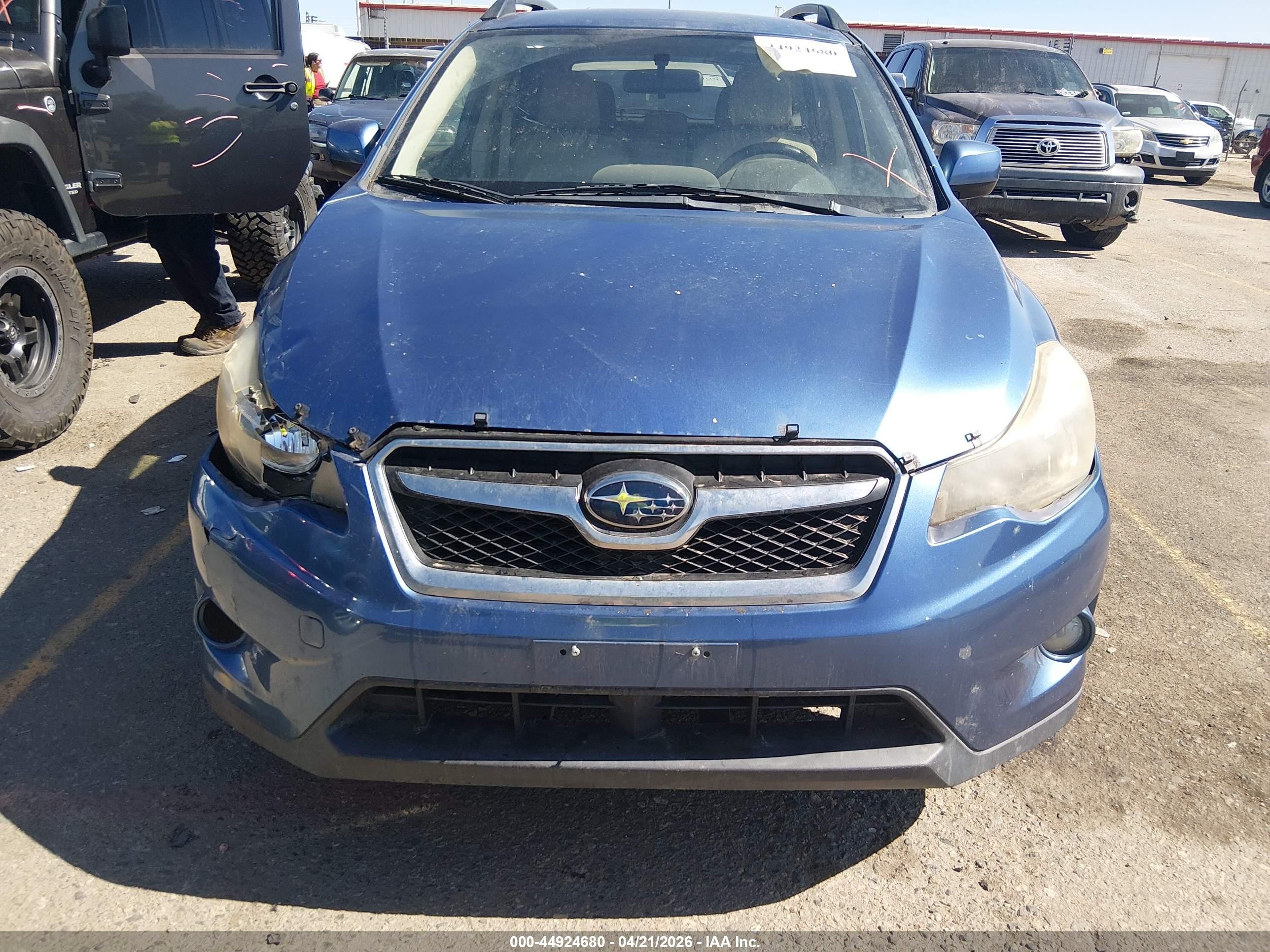 2014 Subaru Xv Crosstrek 2.0i Premium Blue vin: JF2GPACC7E8291502