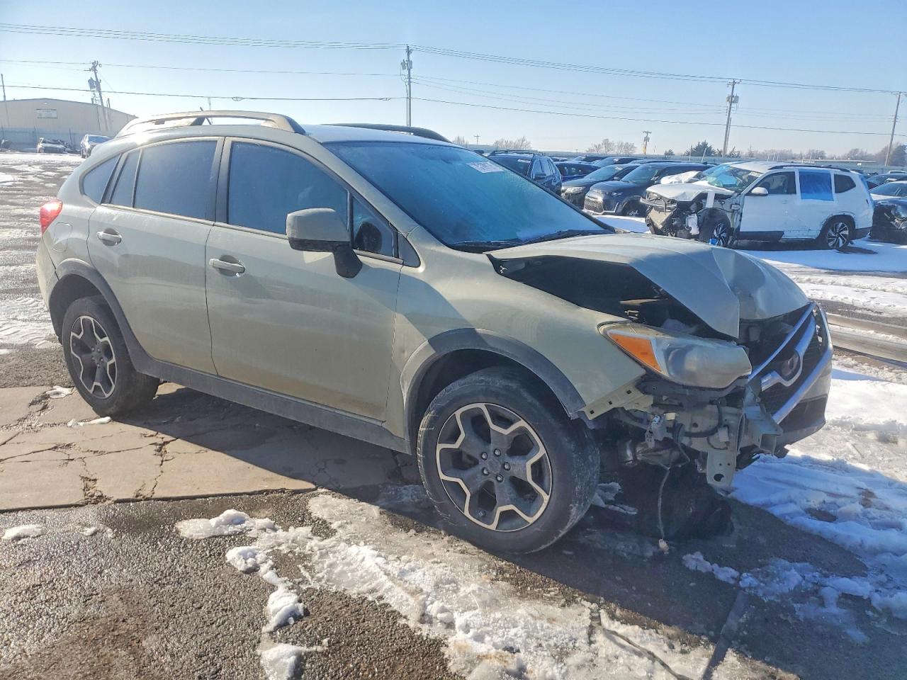 2014 Subaru Xv Crosstrek 2.0 Premium Beige vin: JF2GPACC7E8296148
