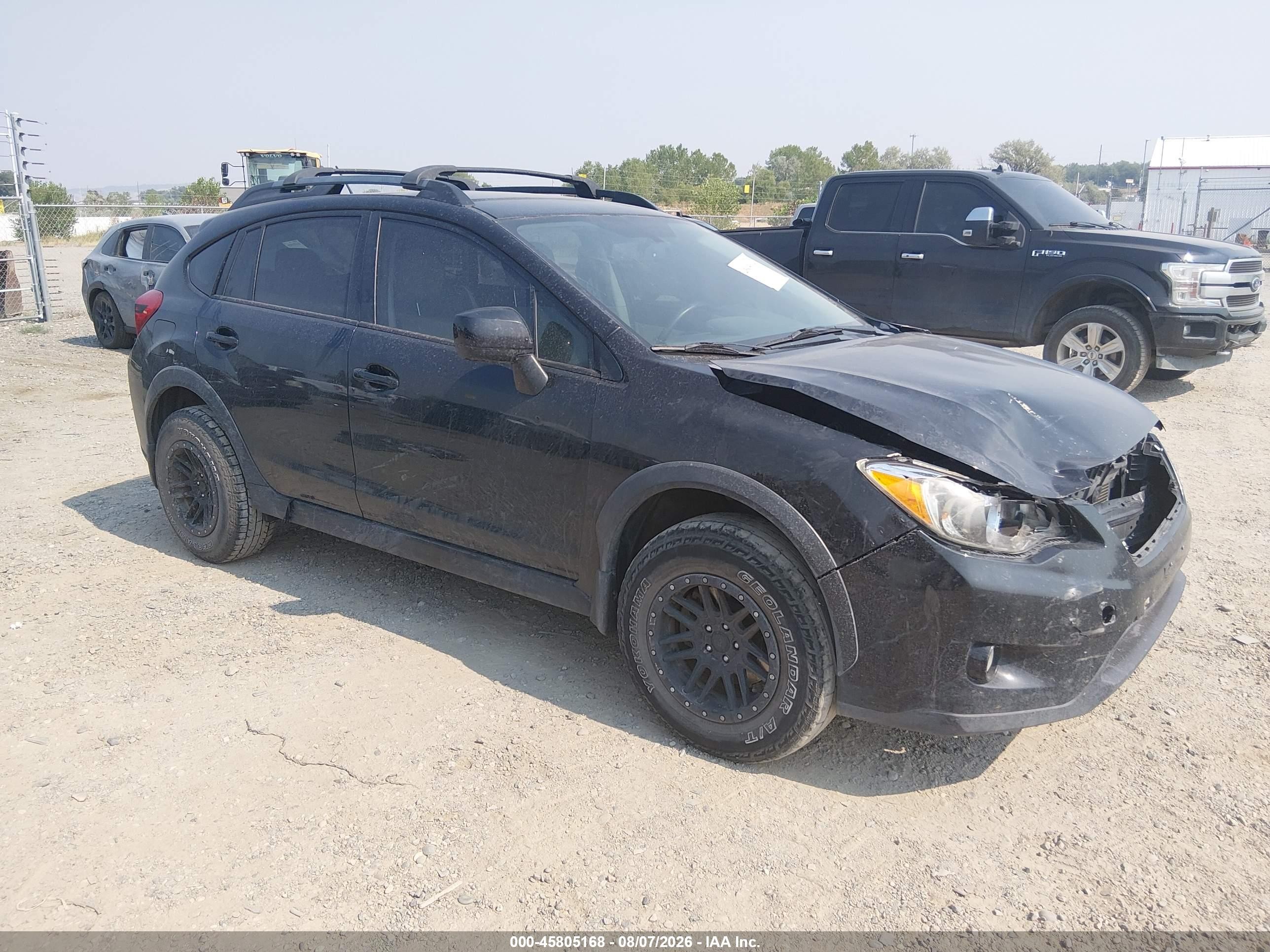 2014 Subaru Xv Crosstrek 2.0i Premium Black vin: JF2GPACC7E8325521