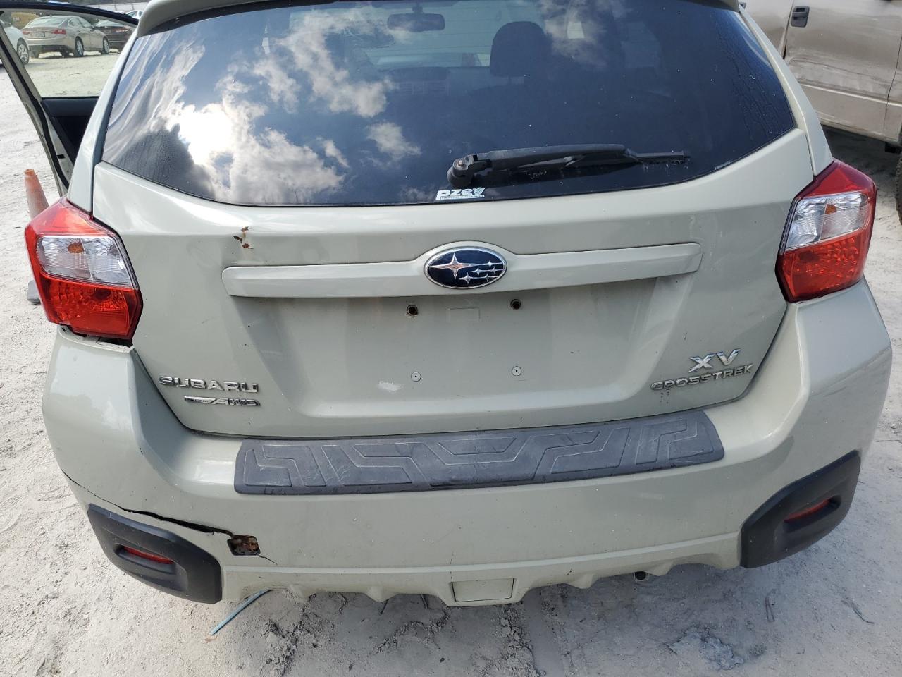 2014 Subaru Xv Crosstrek 2.0 Premium Green vin: JF2GPACC7E9208225 Damage: Rear Bumper/Cover, Broken, Replacement Required