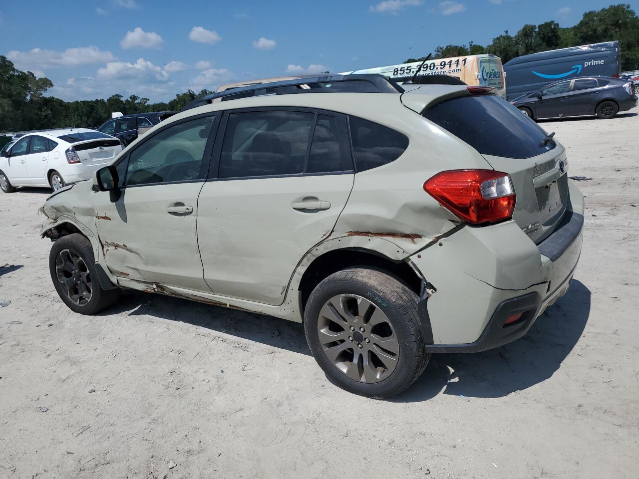 2014 Subaru Xv Crosstrek 2.0 Premium Green vin: JF2GPACC7E9208225 Damage: Left Rear Door, Dent(S) W/ Paint Dmg, > 12 Inches