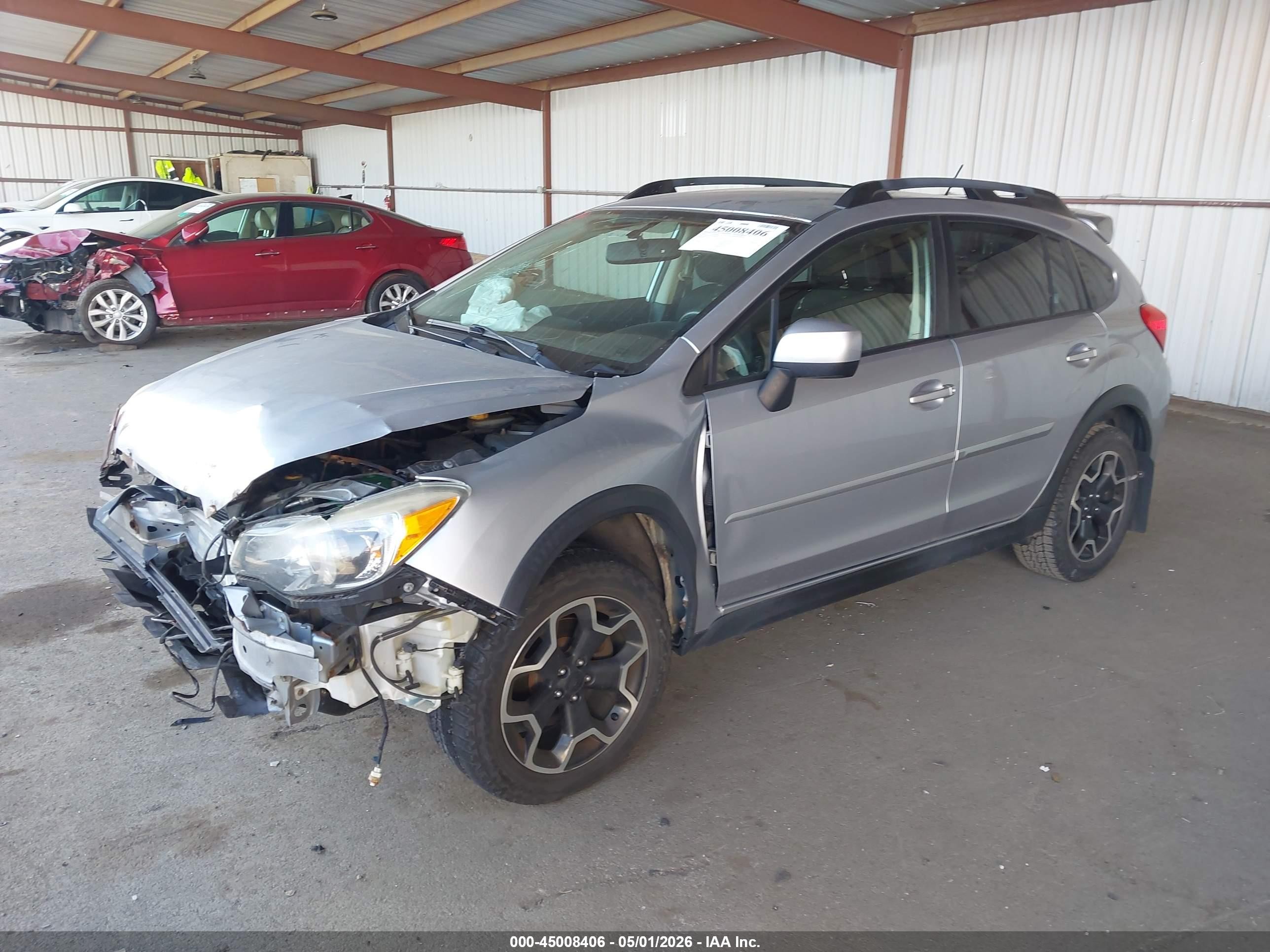 2014 Subaru Xv Crosstrek 2.0i Premium Silver vin: JF2GPACC7E9280655