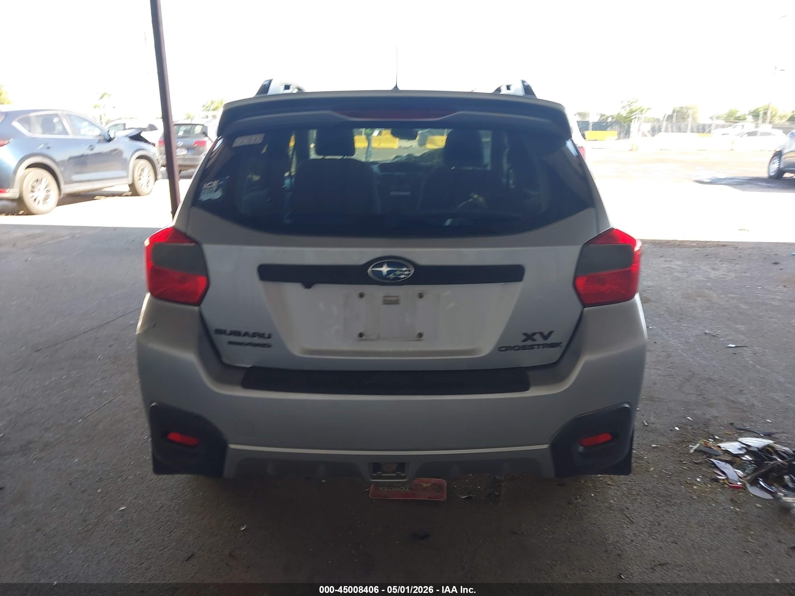 2014 Subaru Xv Crosstrek 2.0i Premium Silver vin: JF2GPACC7E9280655