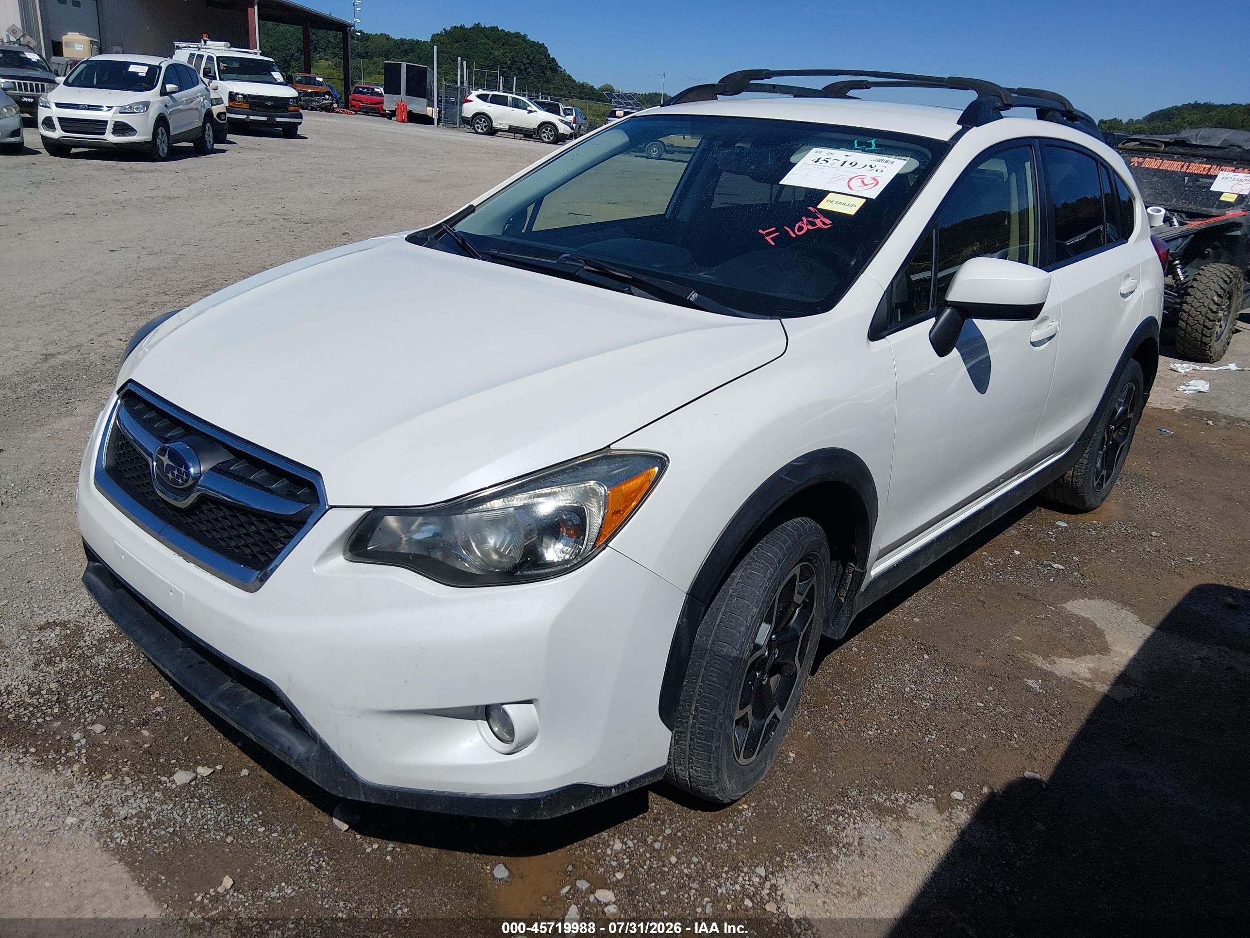 2015 Subaru Xv Crosstrek 2.0i Premium White vin: JF2GPACC7F8215733