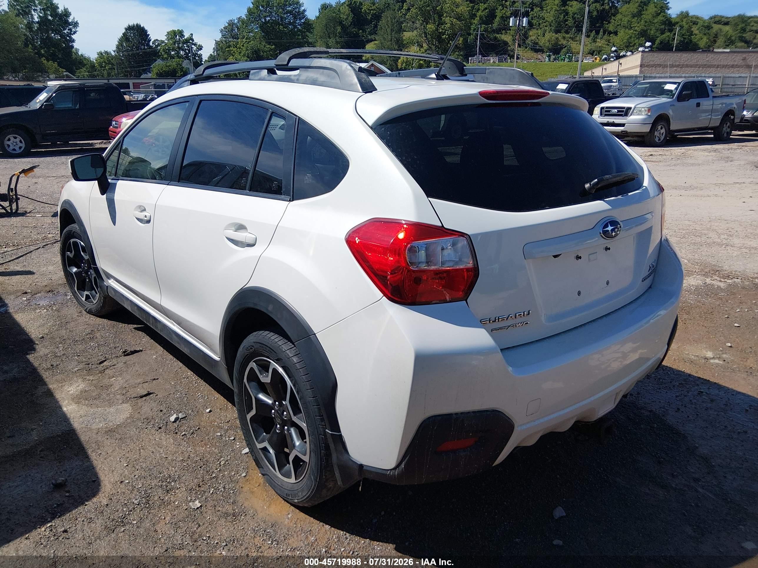 2015 Subaru Xv Crosstrek 2.0i Premium White vin: JF2GPACC7F8215733