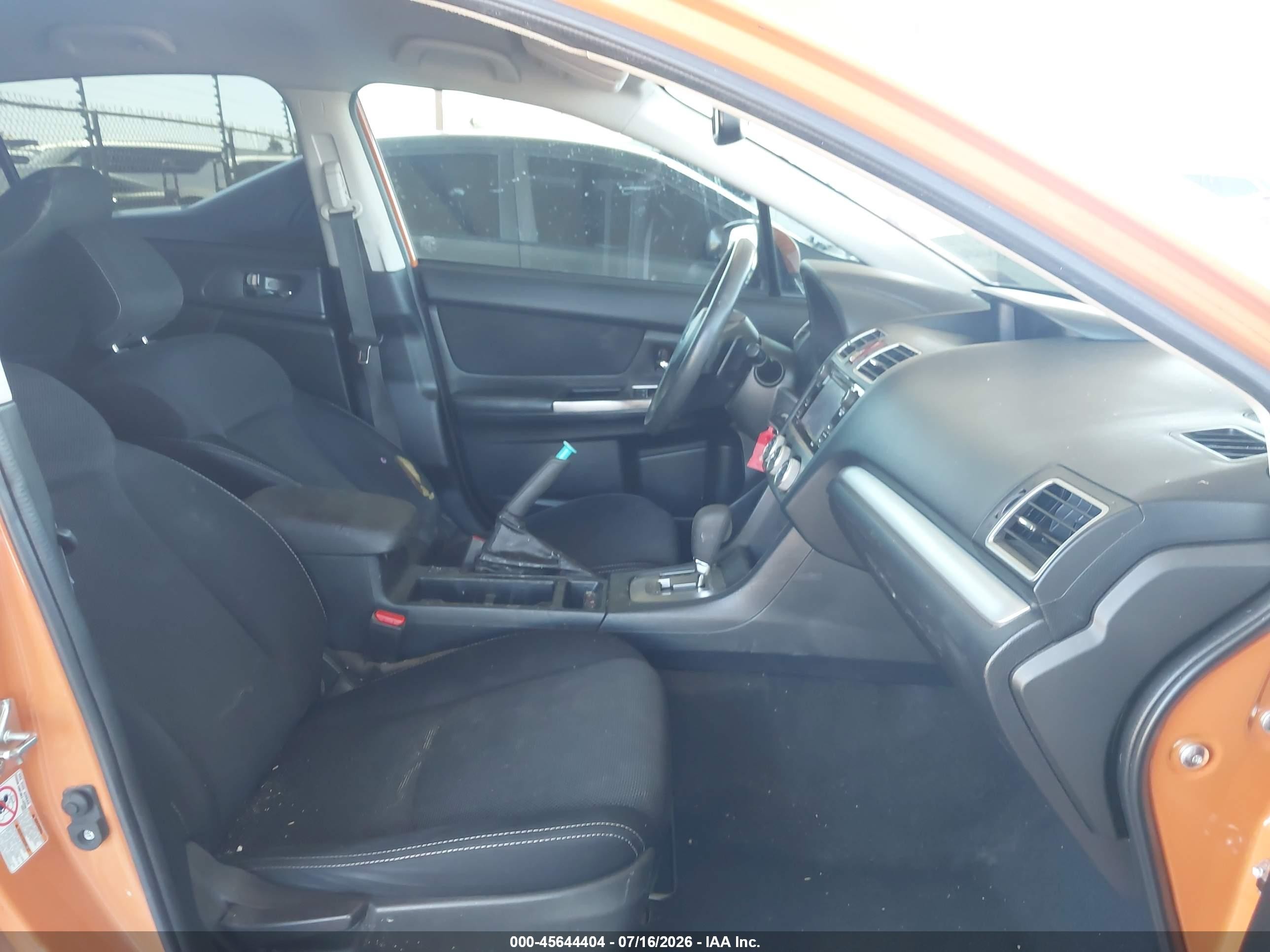 2015 Subaru Xv Crosstrek 2.0i Premium Orange vin: JF2GPACC7F8249722