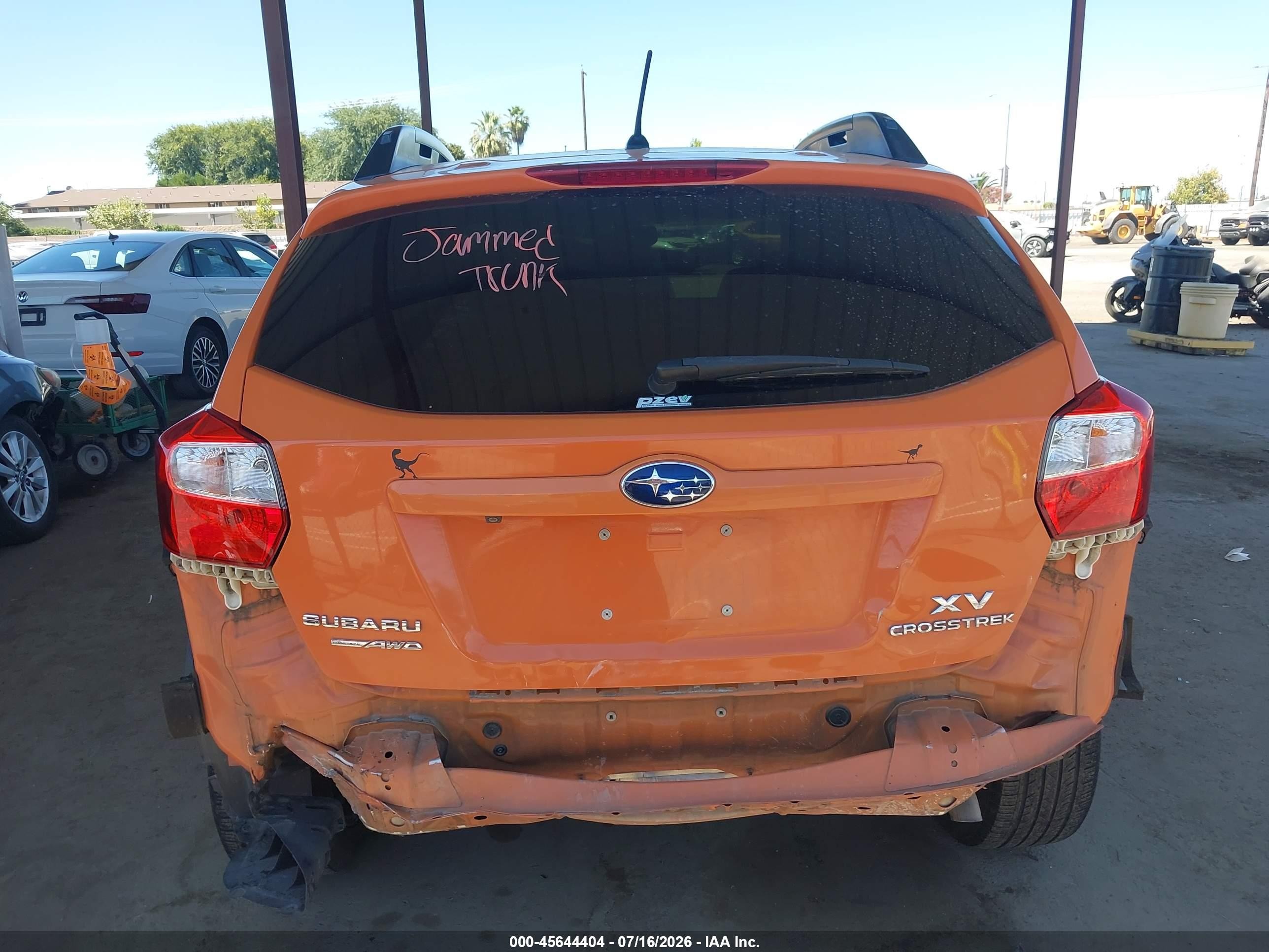 2015 Subaru Xv Crosstrek 2.0i Premium Orange vin: JF2GPACC7F8249722