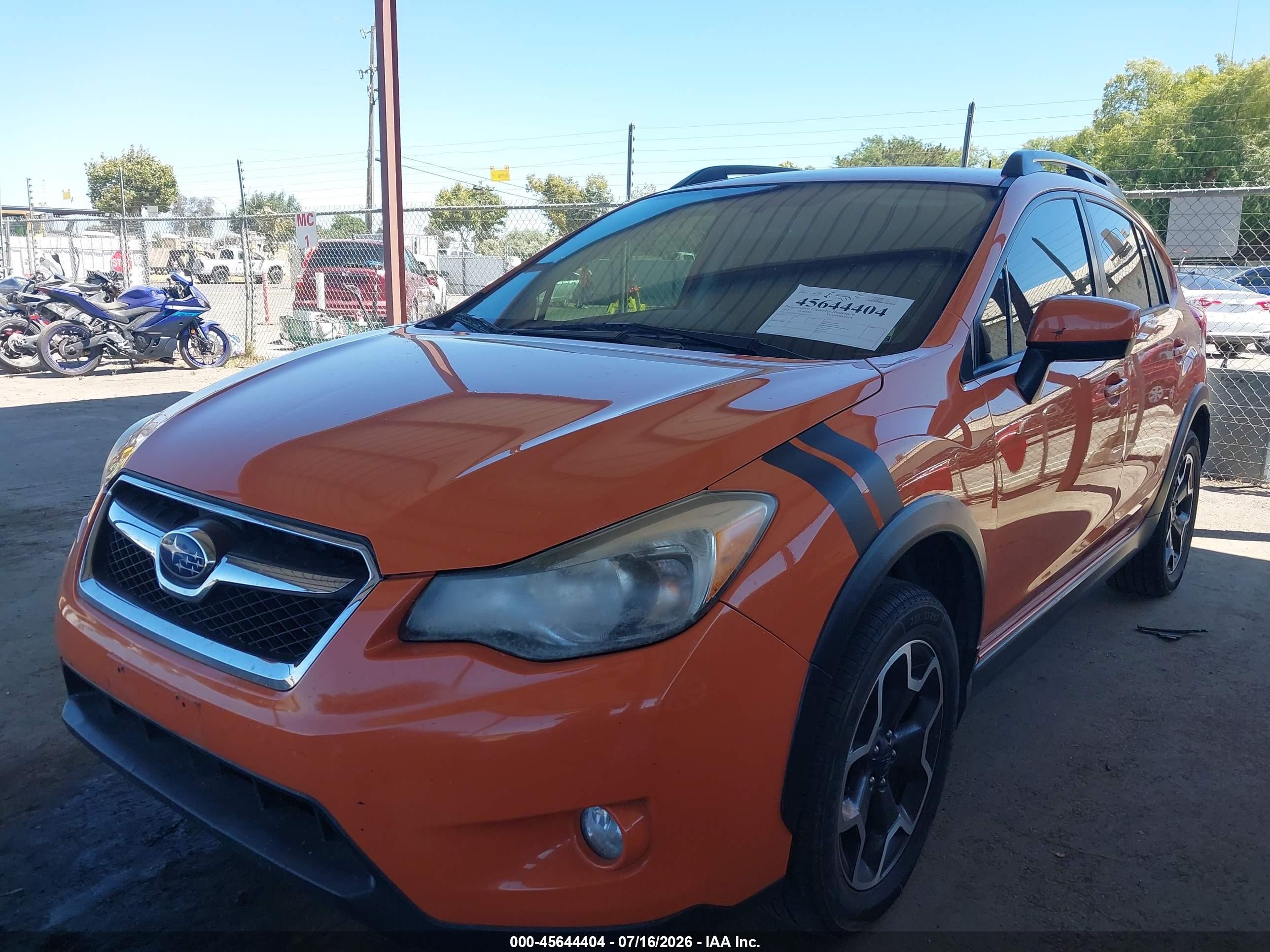 2015 Subaru Xv Crosstrek 2.0i Premium Orange vin: JF2GPACC7F8249722