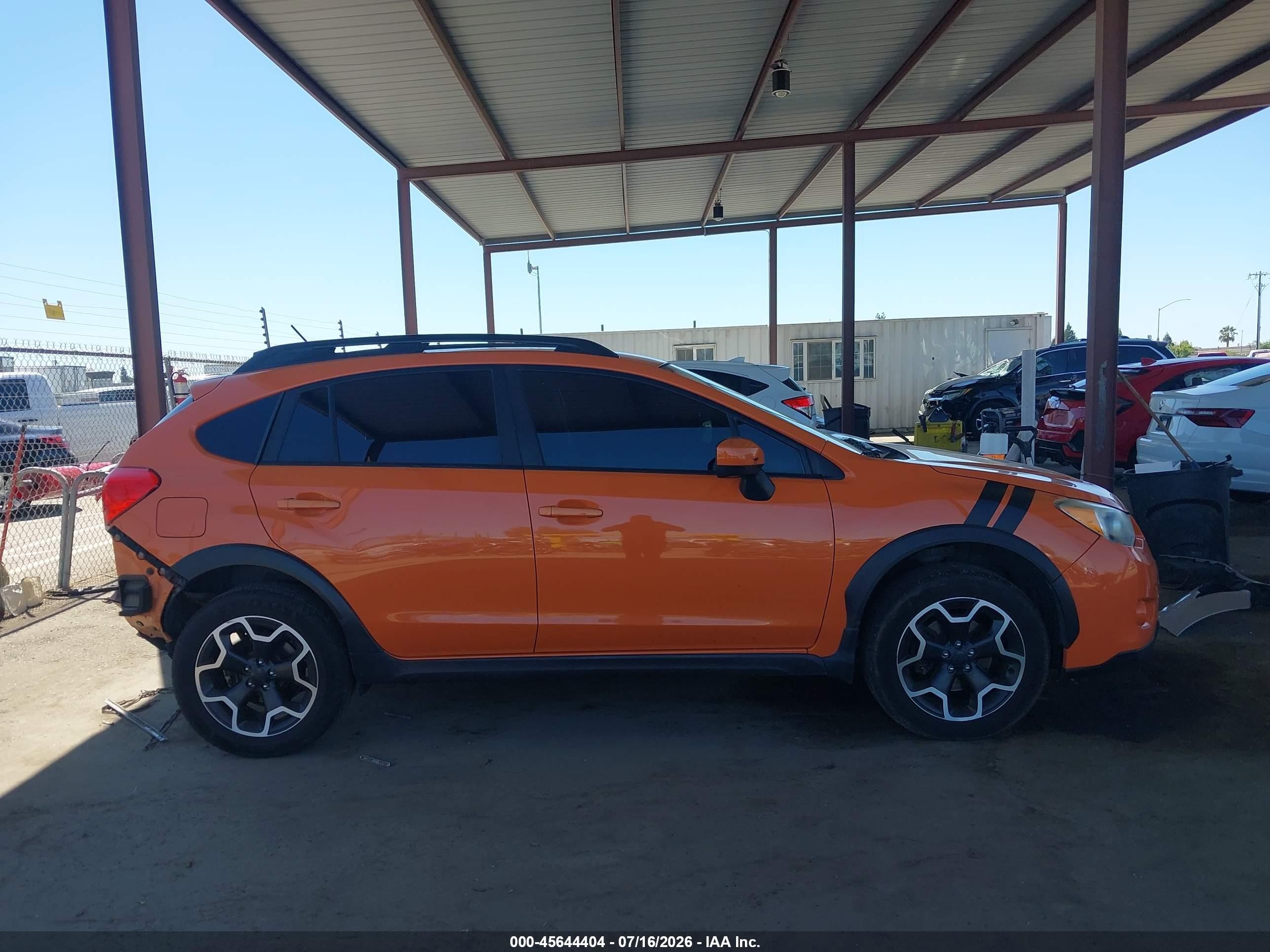 2015 Subaru Xv Crosstrek 2.0i Premium Orange vin: JF2GPACC7F8249722