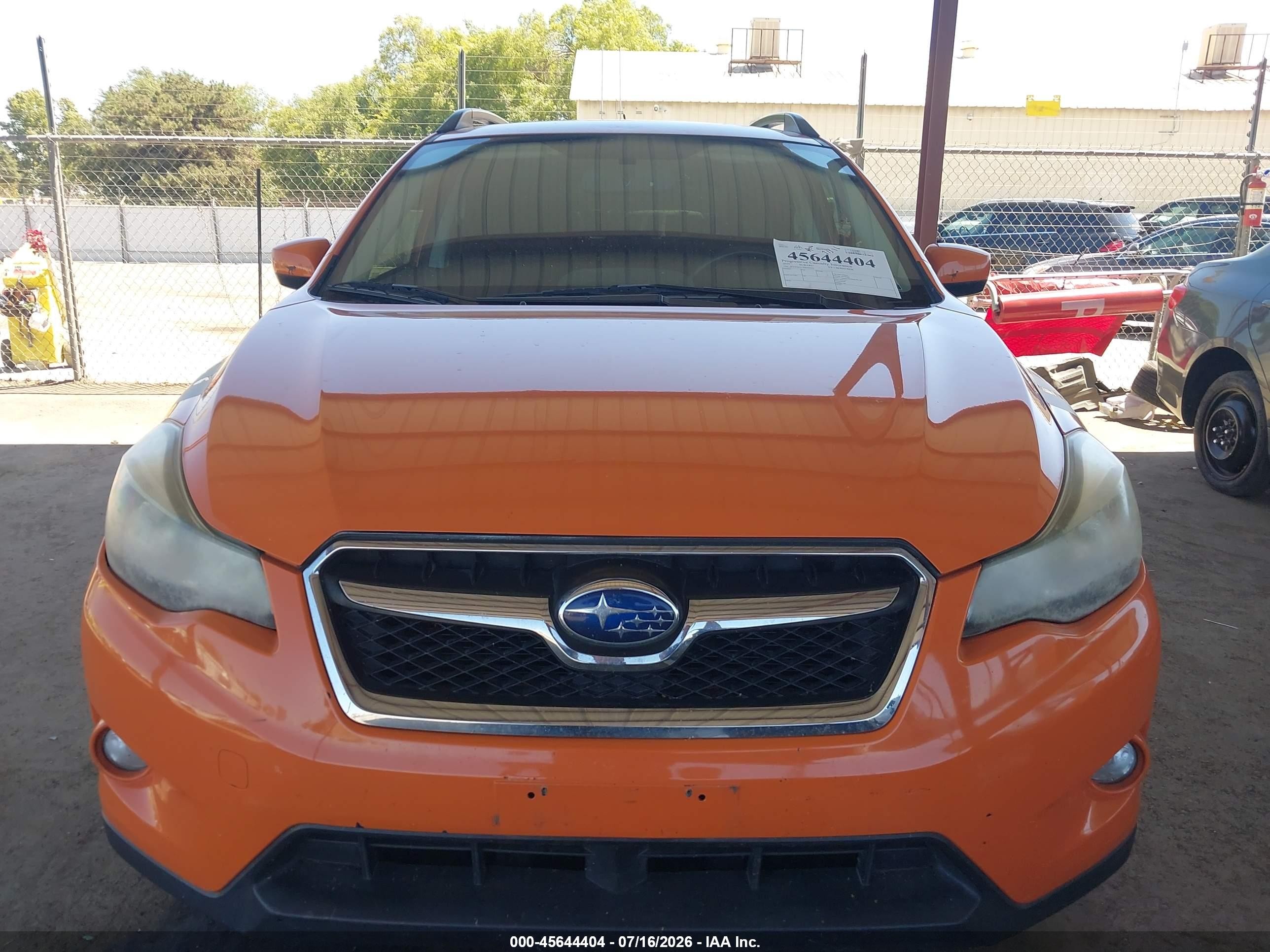 2015 Subaru Xv Crosstrek 2.0i Premium Orange vin: JF2GPACC7F8249722