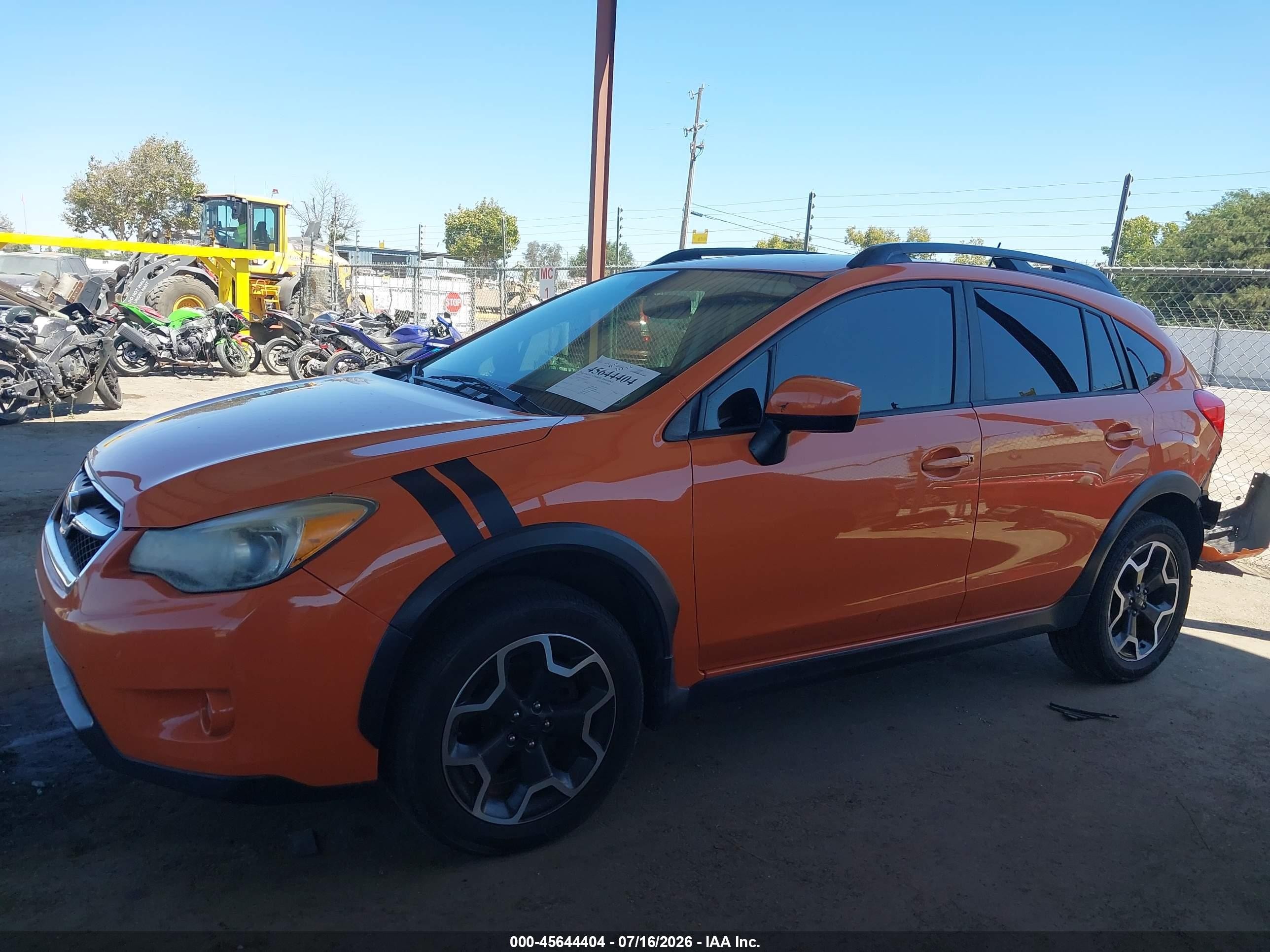 2015 Subaru Xv Crosstrek 2.0i Premium Orange vin: JF2GPACC7F8249722