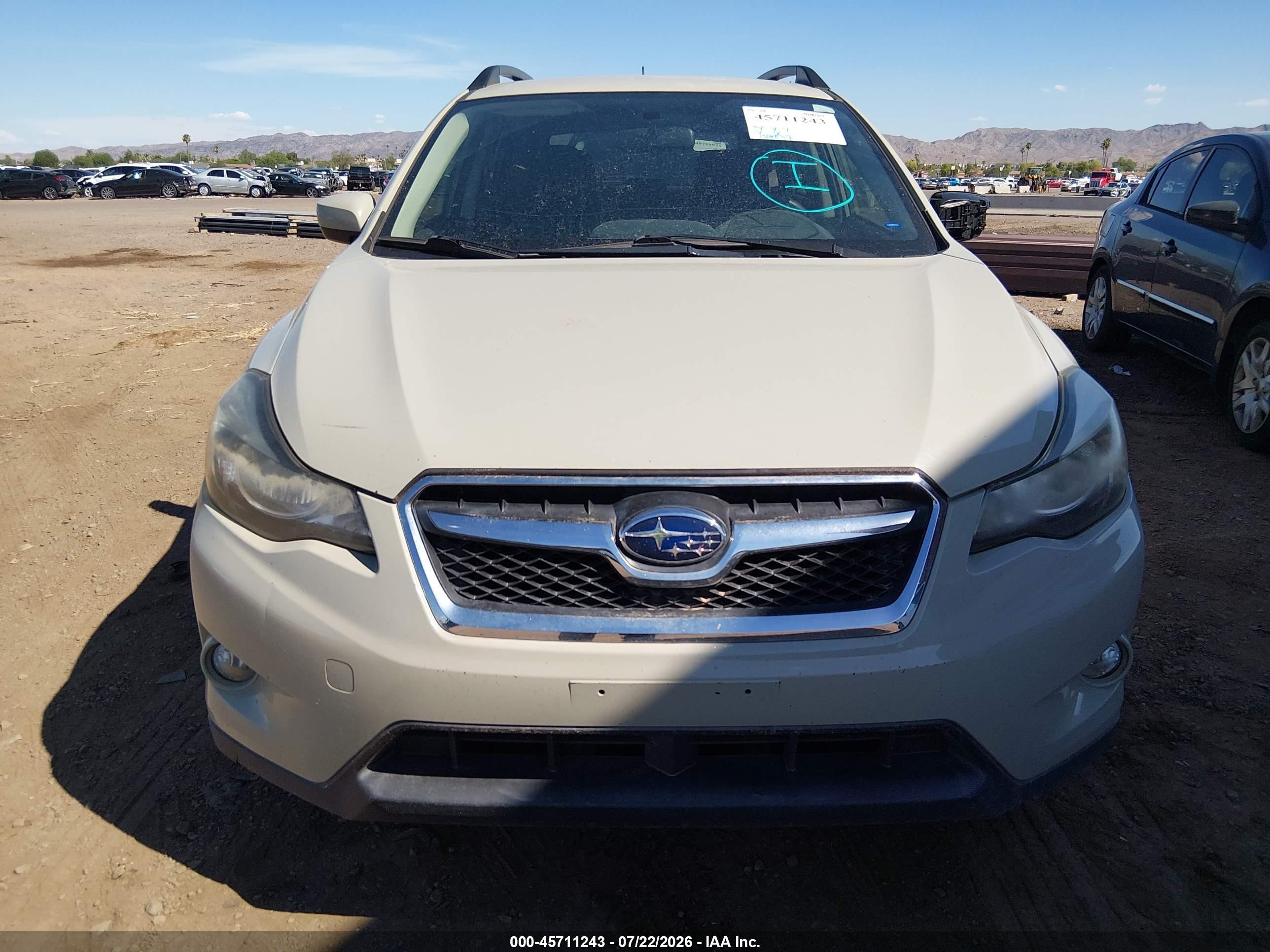 2015 Subaru Xv Crosstrek 2.0i Premium Tan vin: JF2GPACC7F8294806
