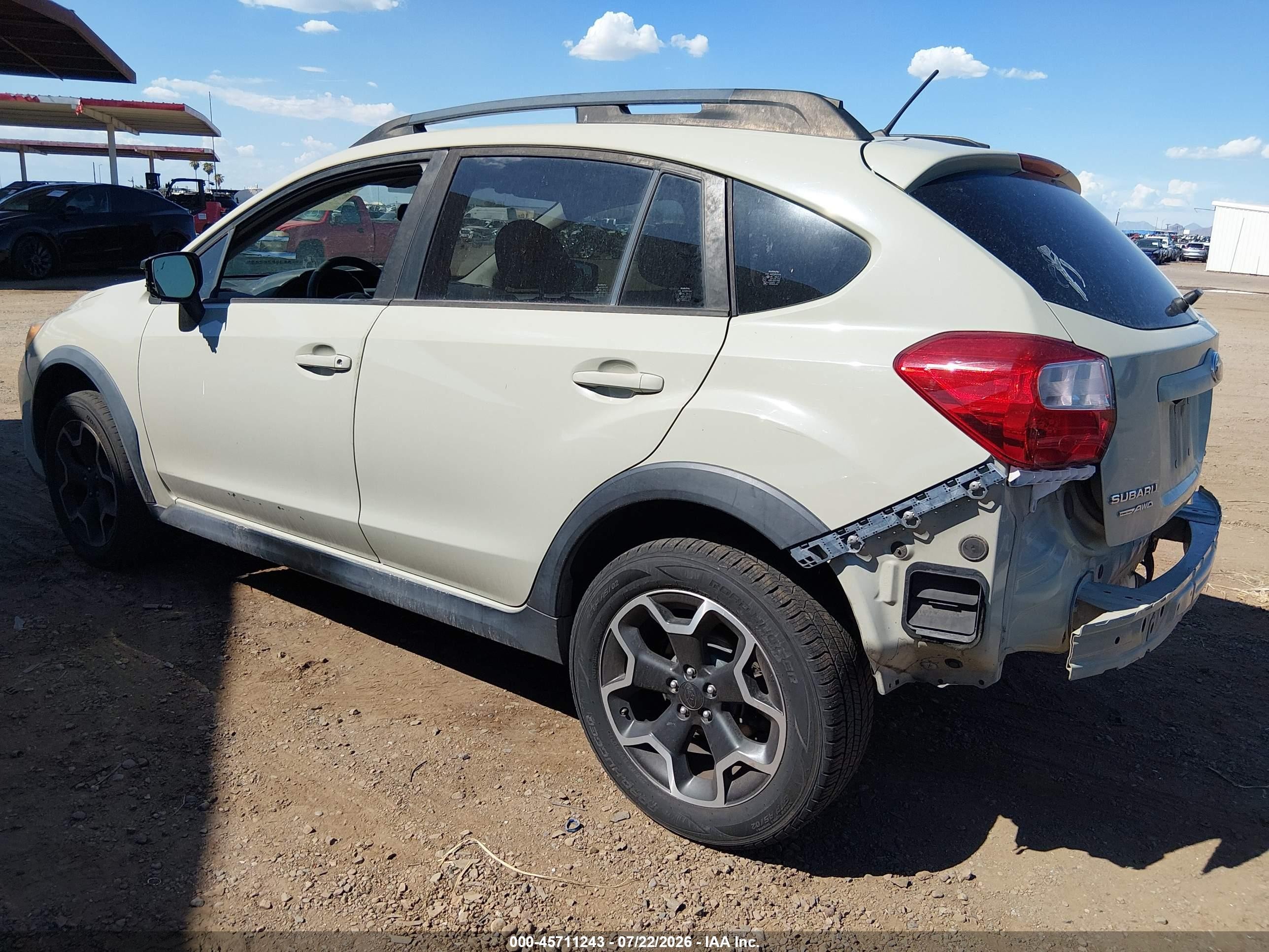 2015 Subaru Xv Crosstrek 2.0i Premium Tan vin: JF2GPACC7F8294806