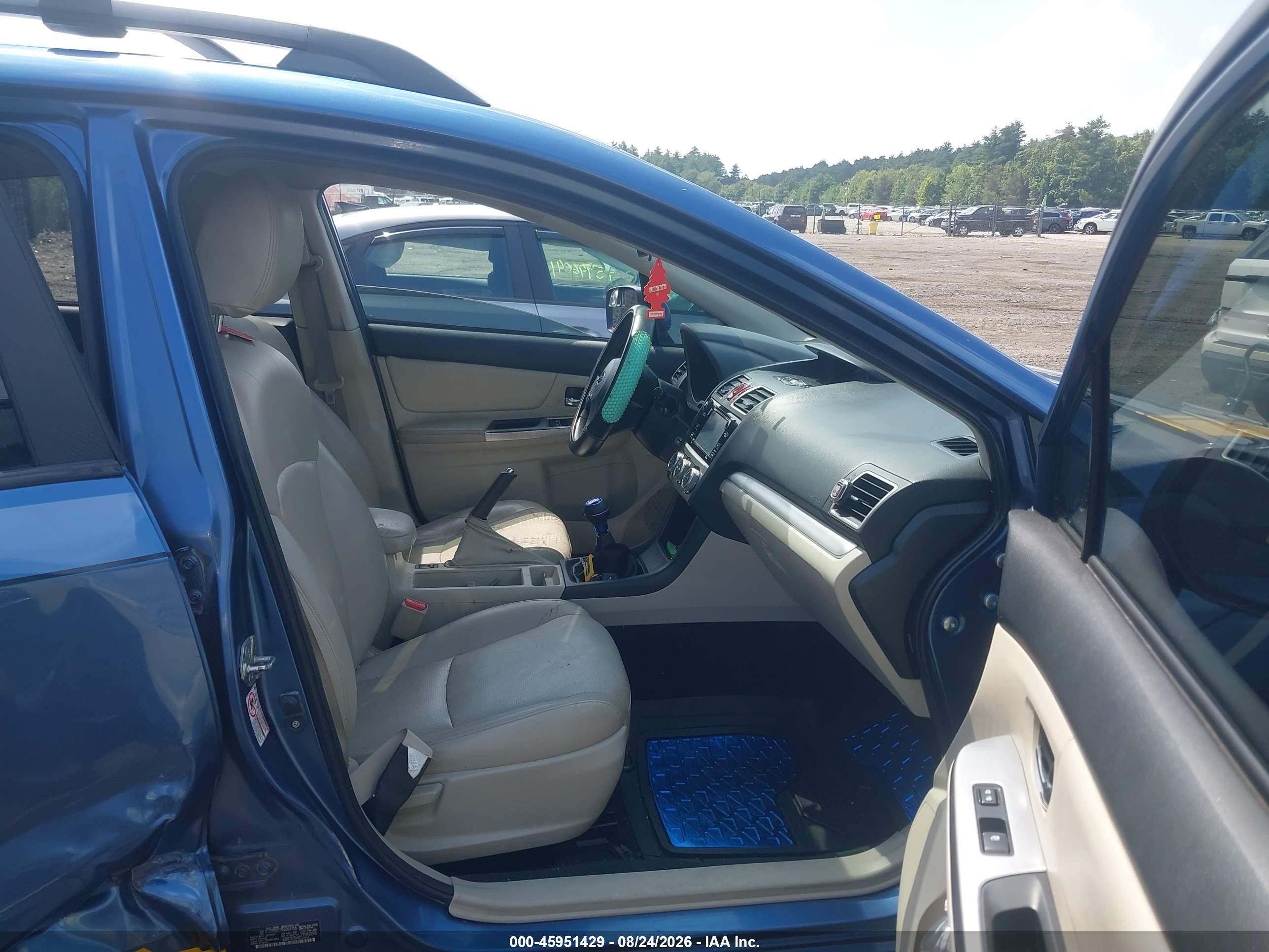 2015 Subaru Xv Crosstrek 2.0i Premium Blue vin: JF2GPACC7FG263755