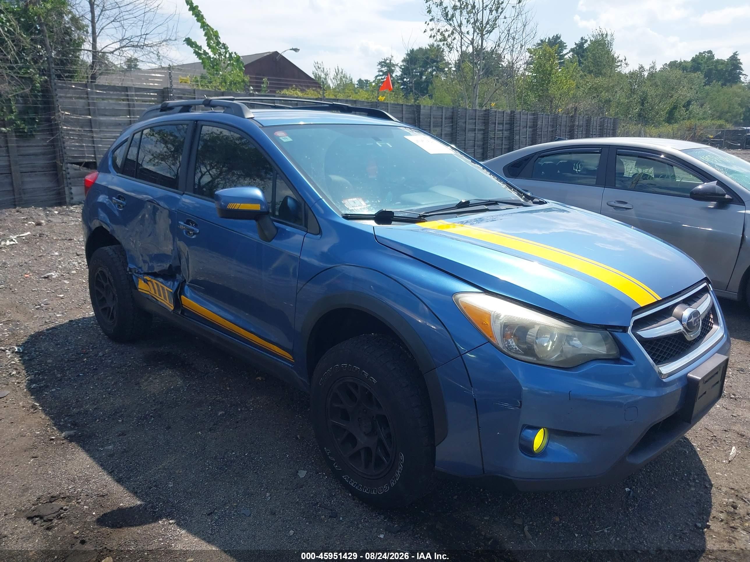 2015 Subaru Xv Crosstrek 2.0i Premium Blue vin: JF2GPACC7FG263755