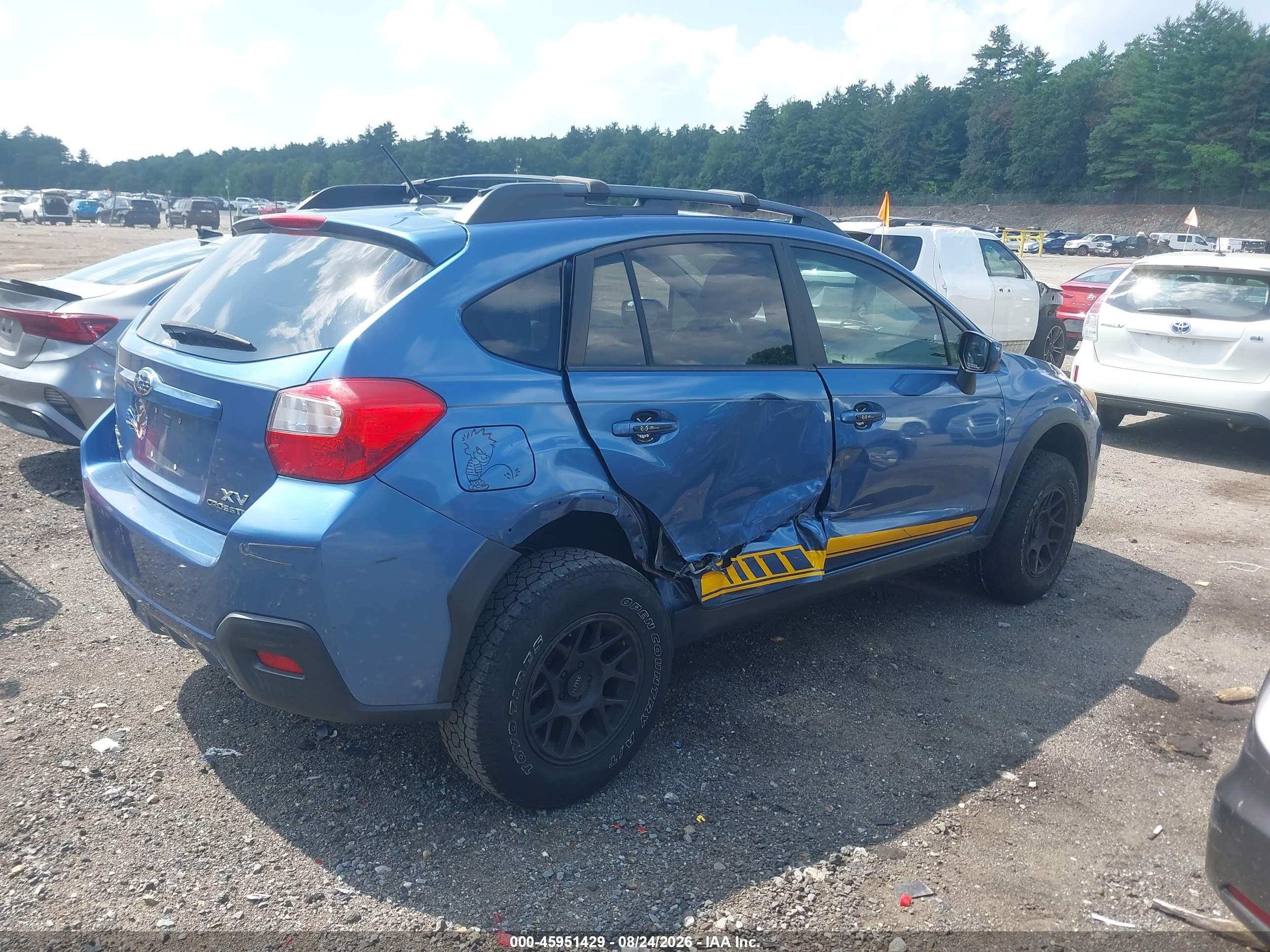 2015 Subaru Xv Crosstrek 2.0i Premium Blue vin: JF2GPACC7FG263755