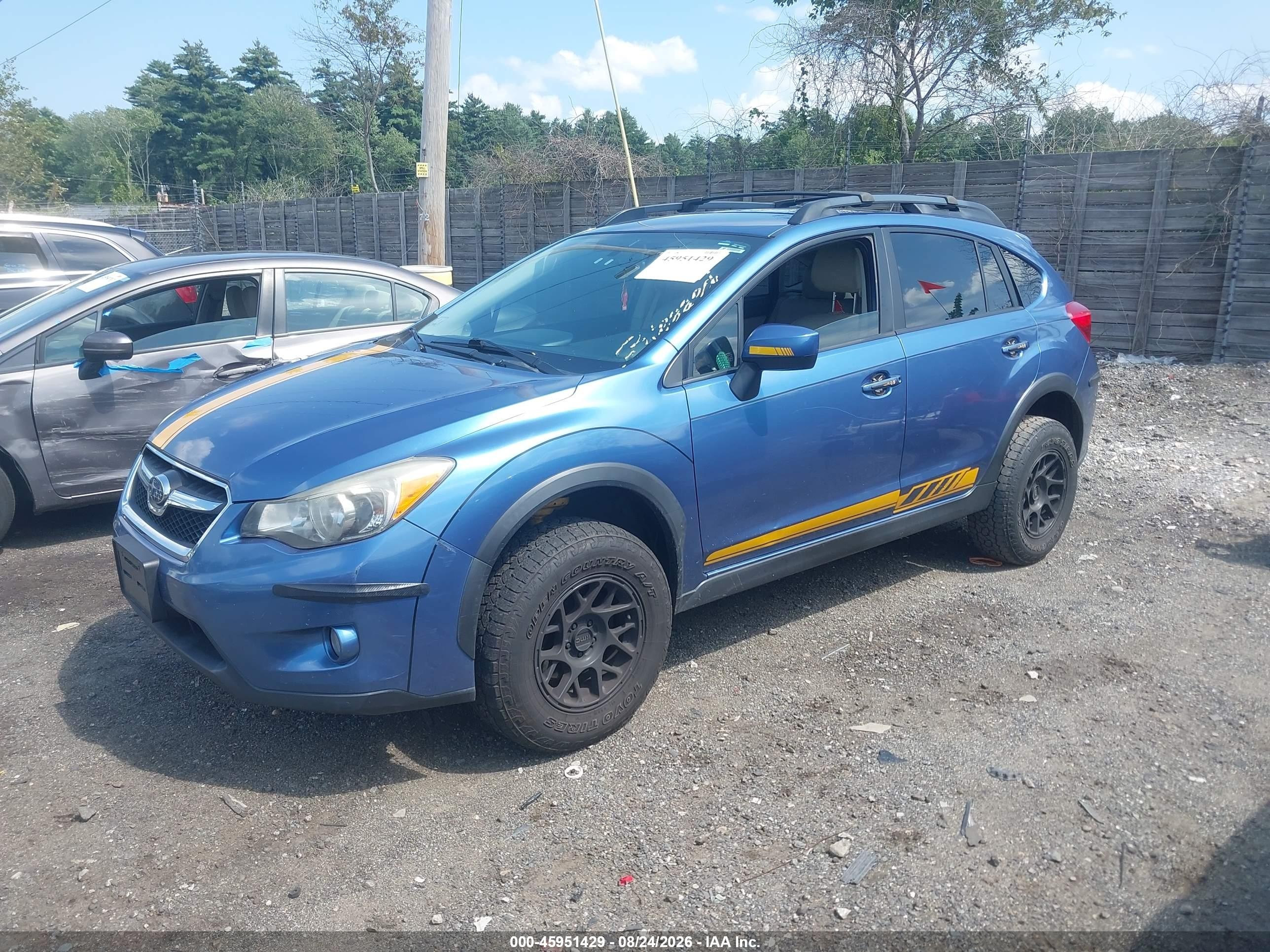 2015 Subaru Xv Crosstrek 2.0i Premium Blue vin: JF2GPACC7FG263755