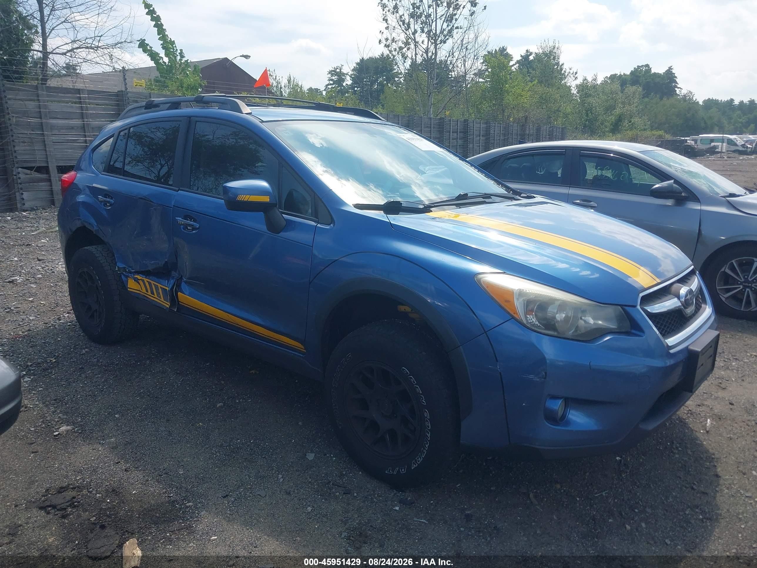 2015 Subaru Xv Crosstrek 2.0i Premium Blue vin: JF2GPACC7FG263755