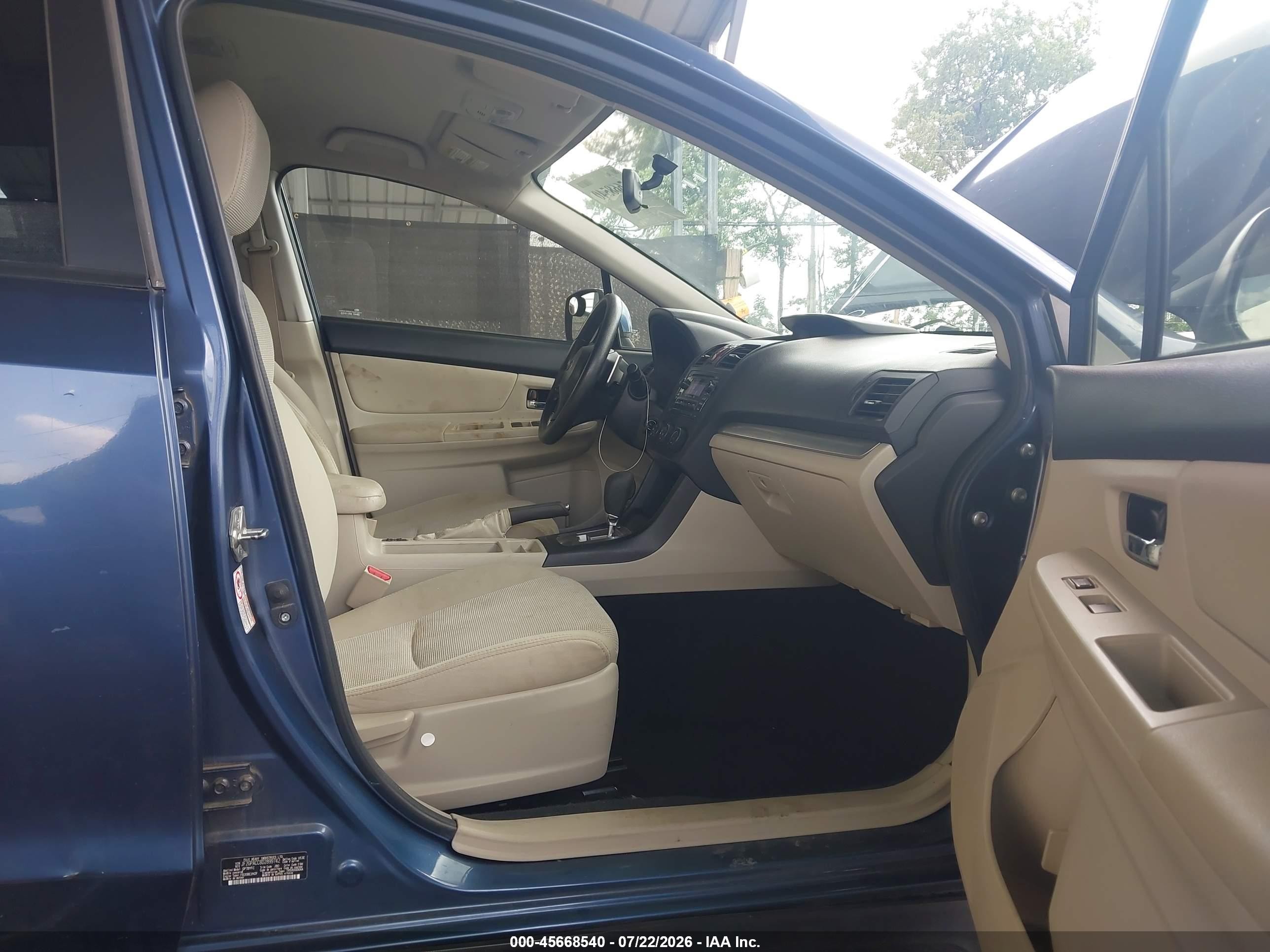 2013 Subaru Xv Crosstrek 2.0i Premium Синий vin: JF2GPACC8D2899742