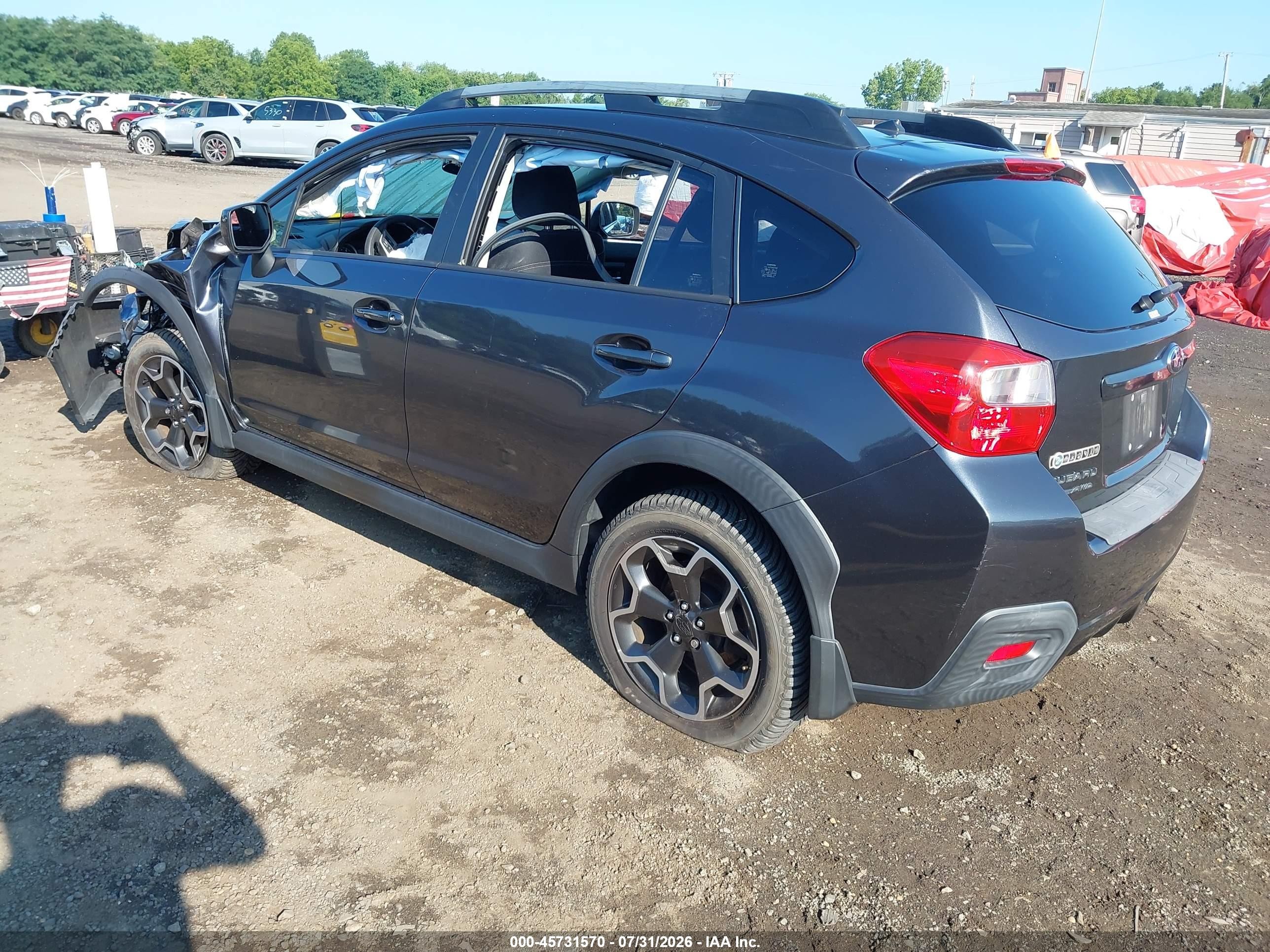2014 Subaru Xv Crosstrek 2.0i Premium Gray vin: JF2GPACC8E8210264