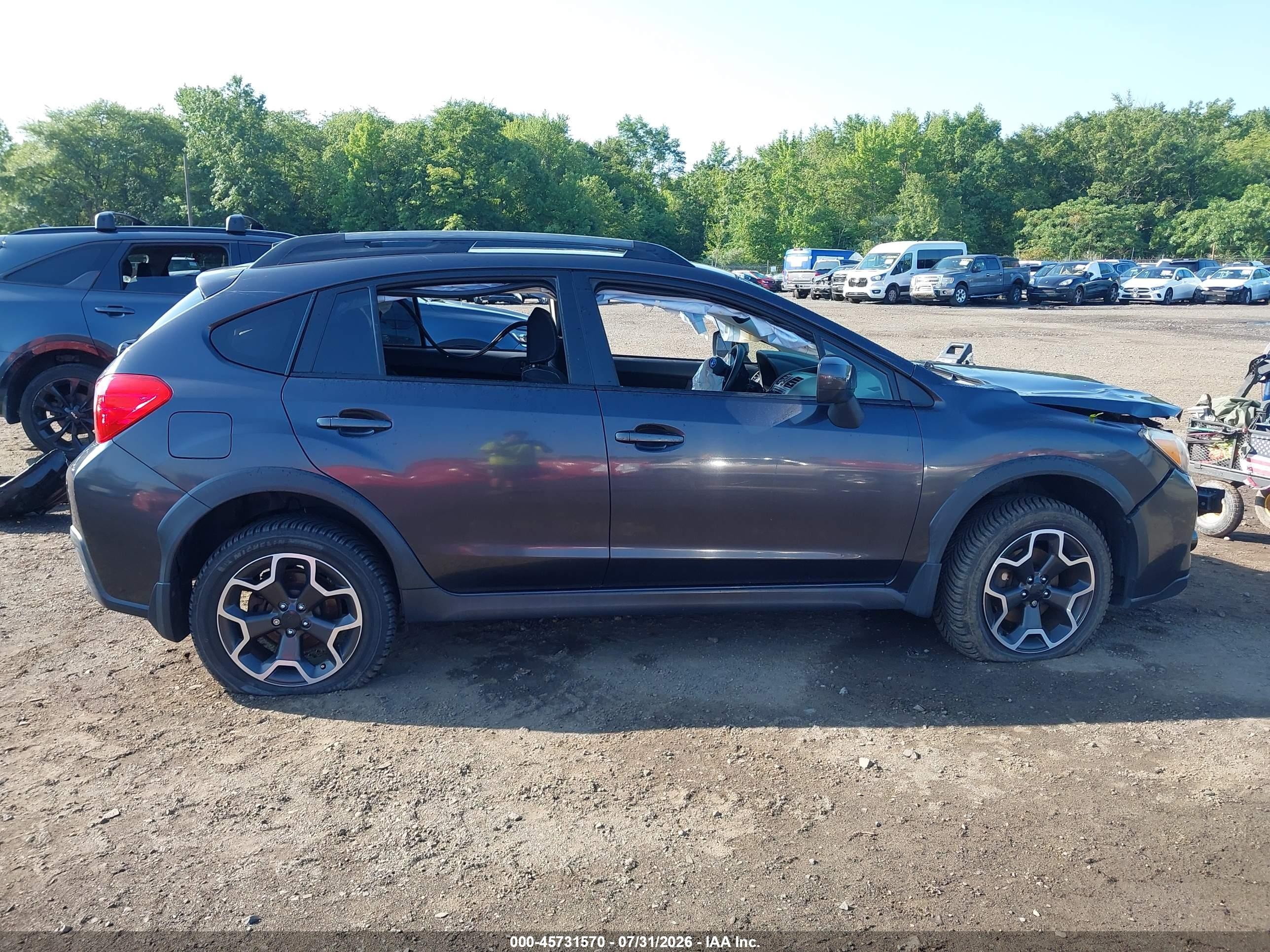 2014 Subaru Xv Crosstrek 2.0i Premium Gray vin: JF2GPACC8E8210264