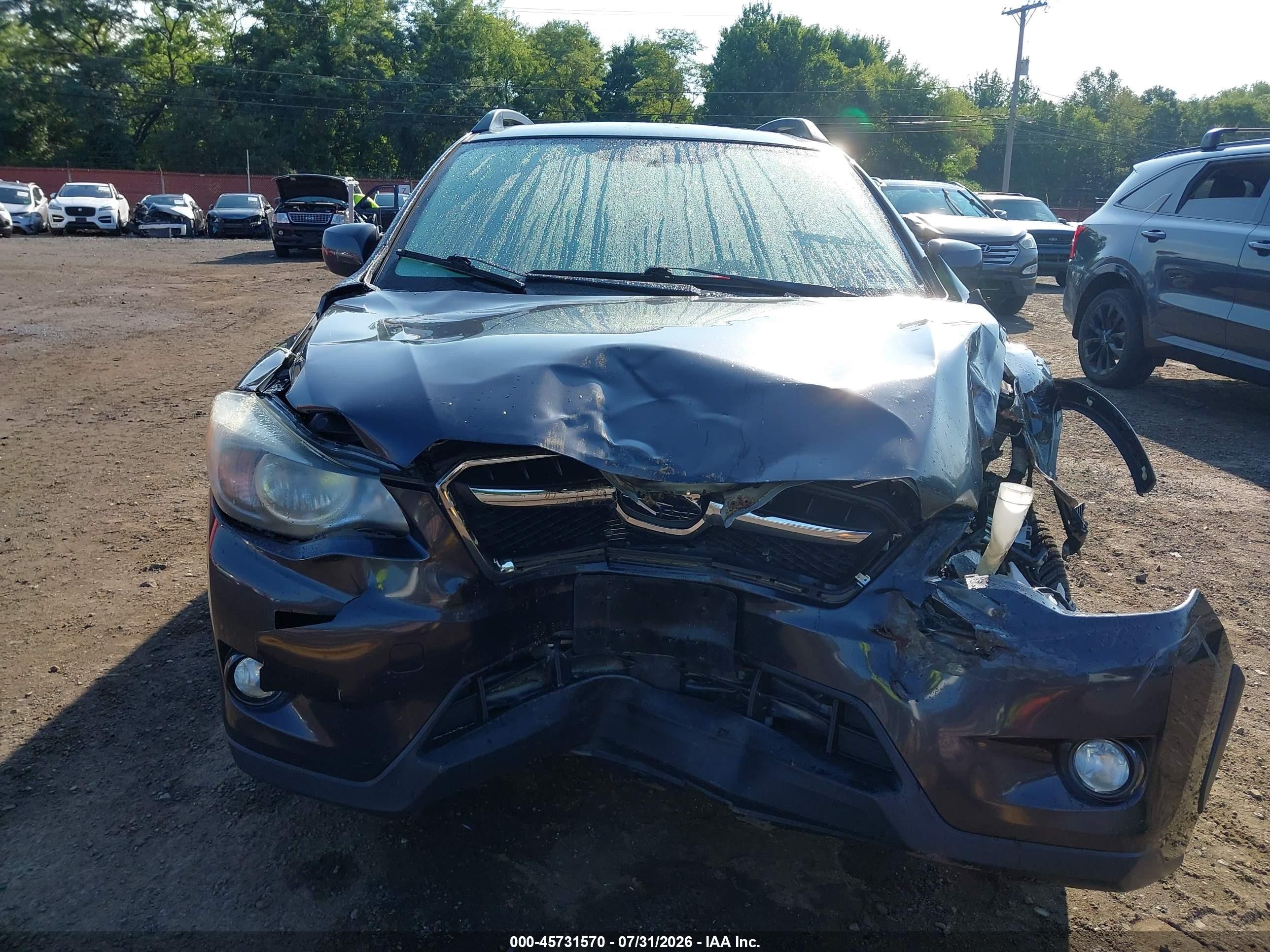 2014 Subaru Xv Crosstrek 2.0i Premium Gray vin: JF2GPACC8E8210264