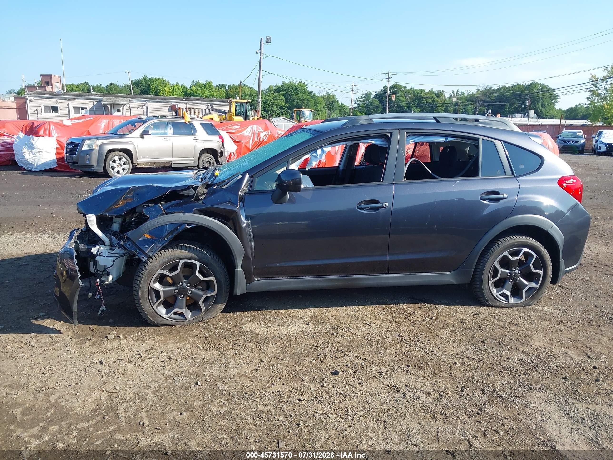 2014 Subaru Xv Crosstrek 2.0i Premium Gray vin: JF2GPACC8E8210264