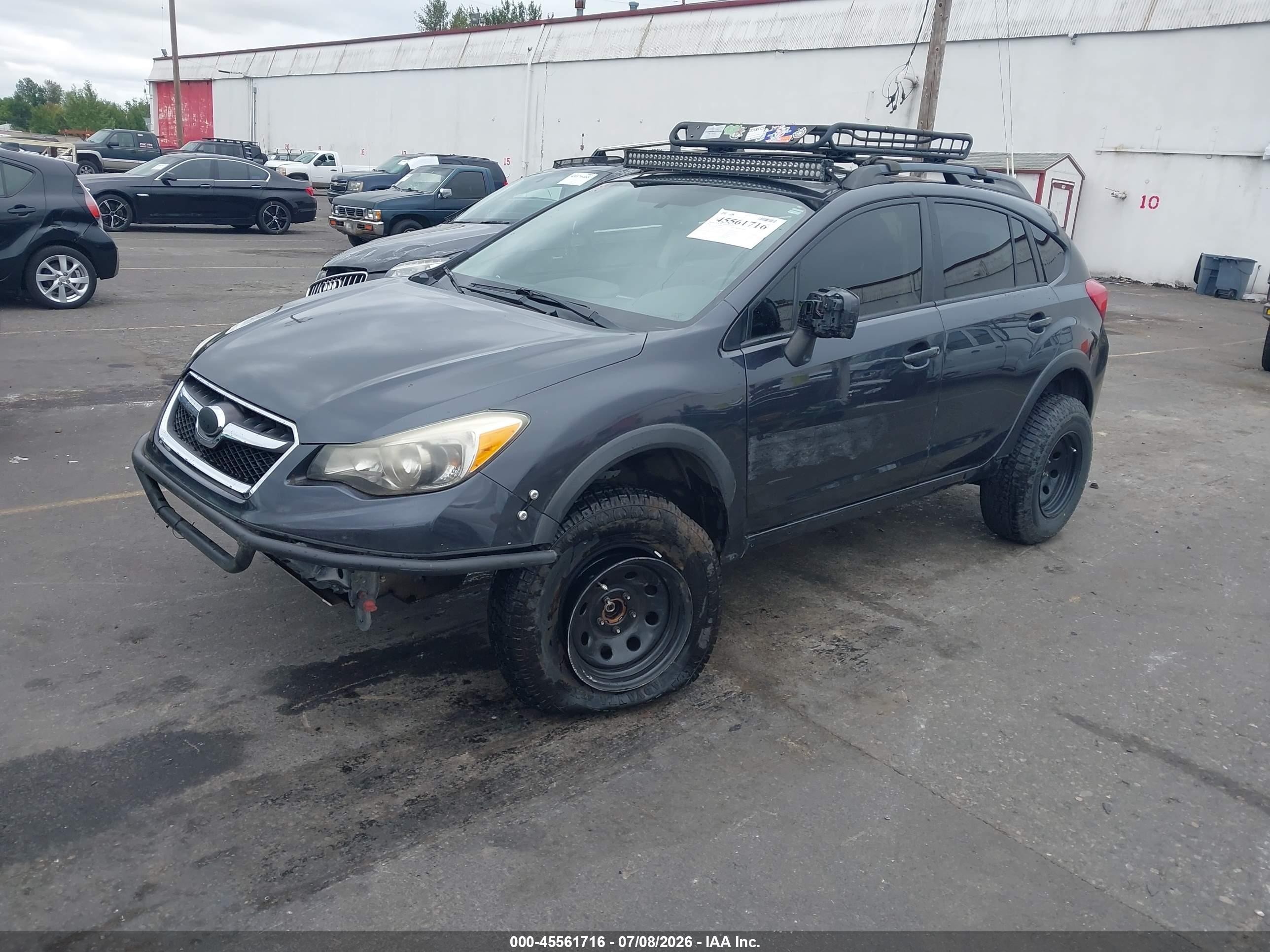 2014 Subaru Xv Crosstrek 2.0i Premium Gray vin: JF2GPACC8E8272408