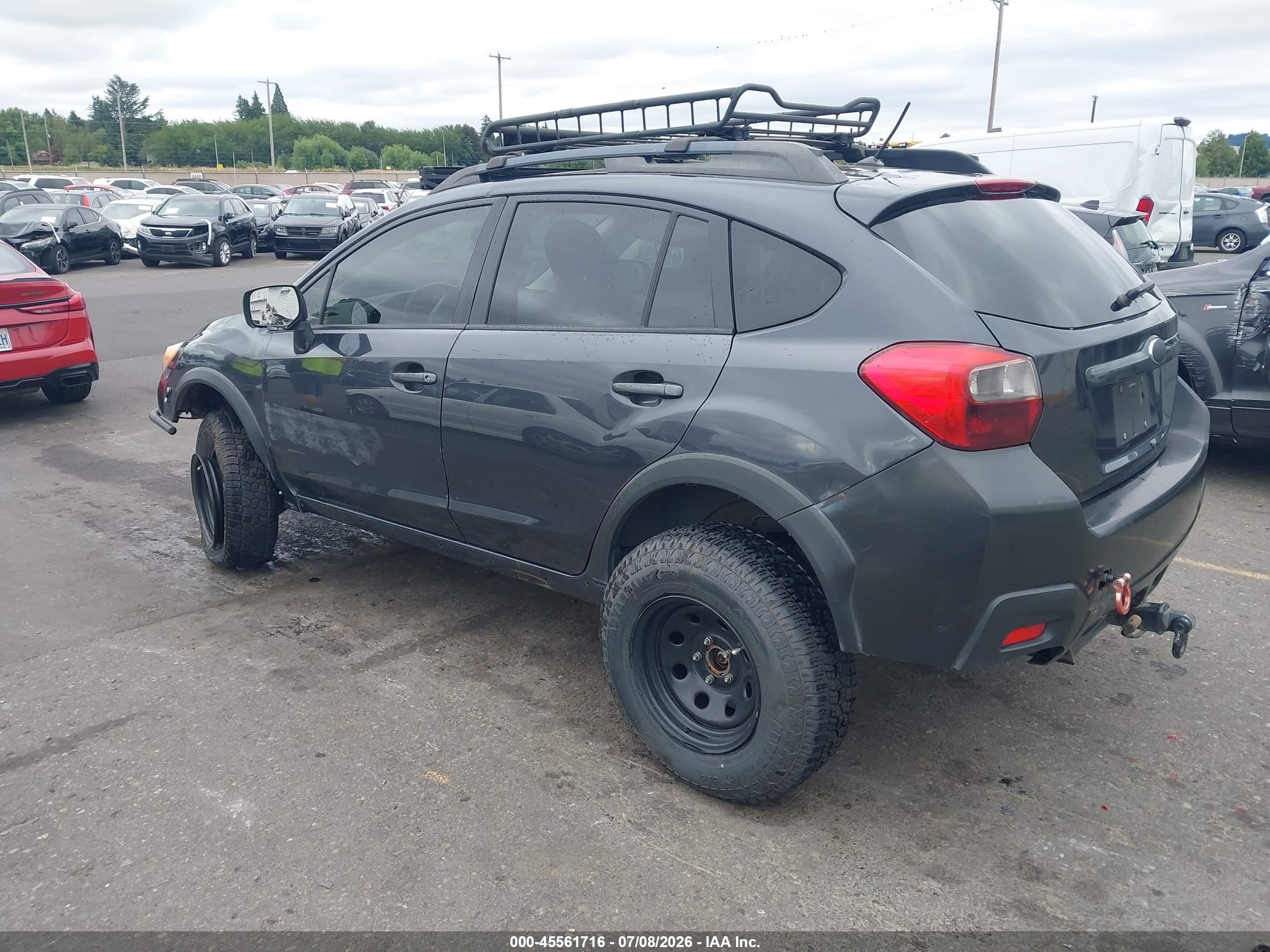 2014 Subaru Xv Crosstrek 2.0i Premium Gray vin: JF2GPACC8E8272408