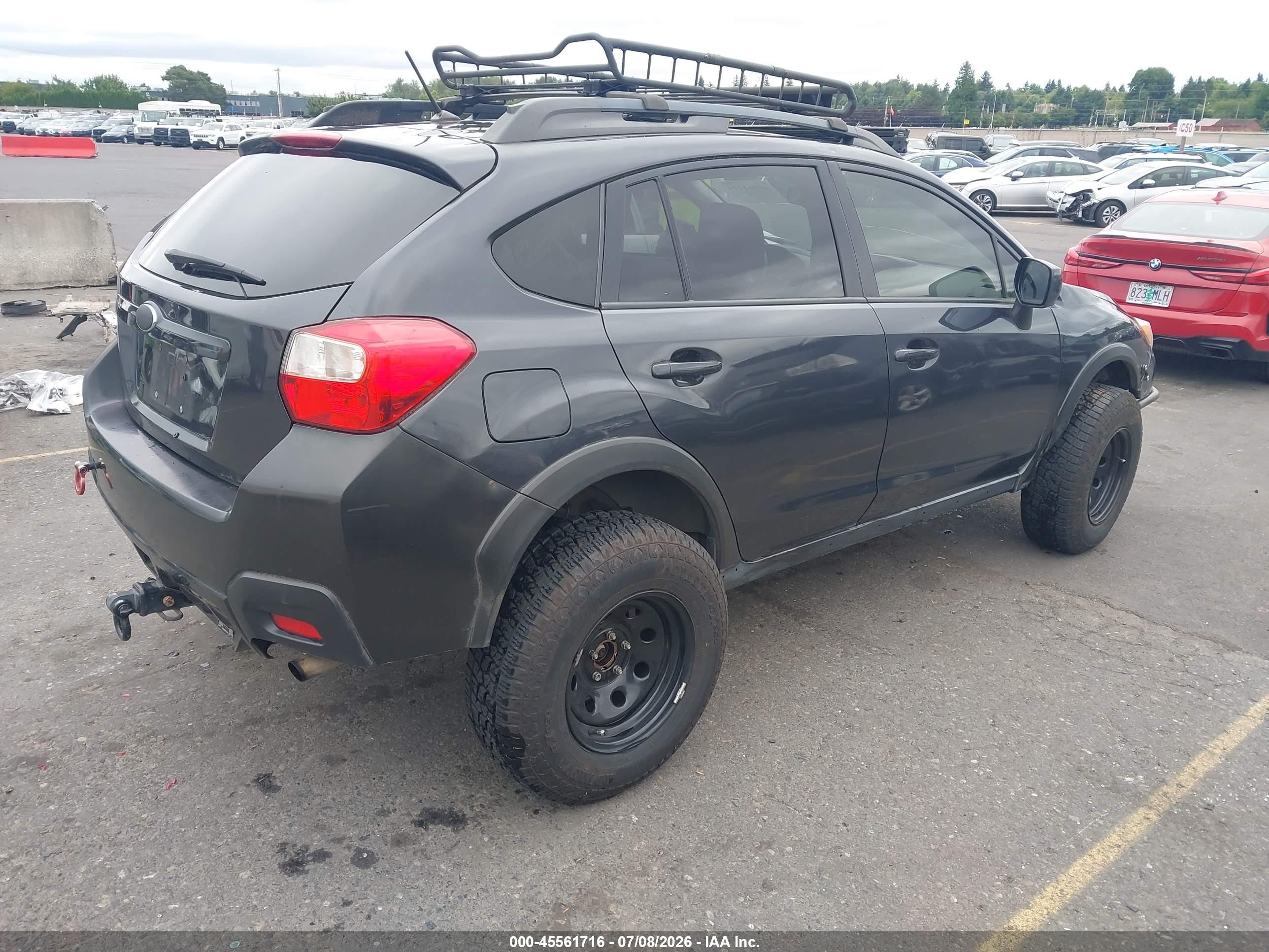 2014 Subaru Xv Crosstrek 2.0i Premium Gray vin: JF2GPACC8E8272408