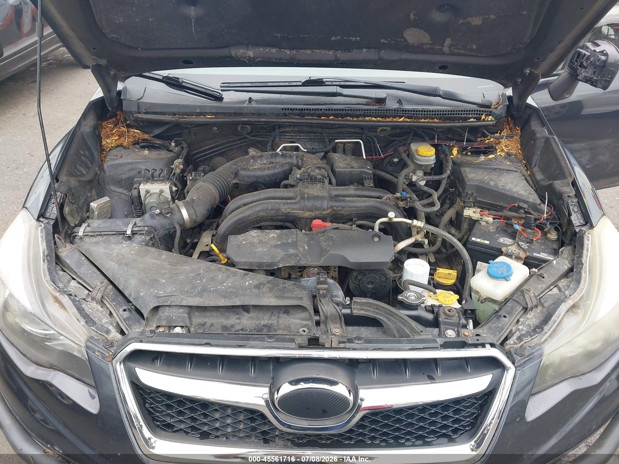 2014 Subaru Xv Crosstrek 2.0i Premium Gray vin: JF2GPACC8E8272408