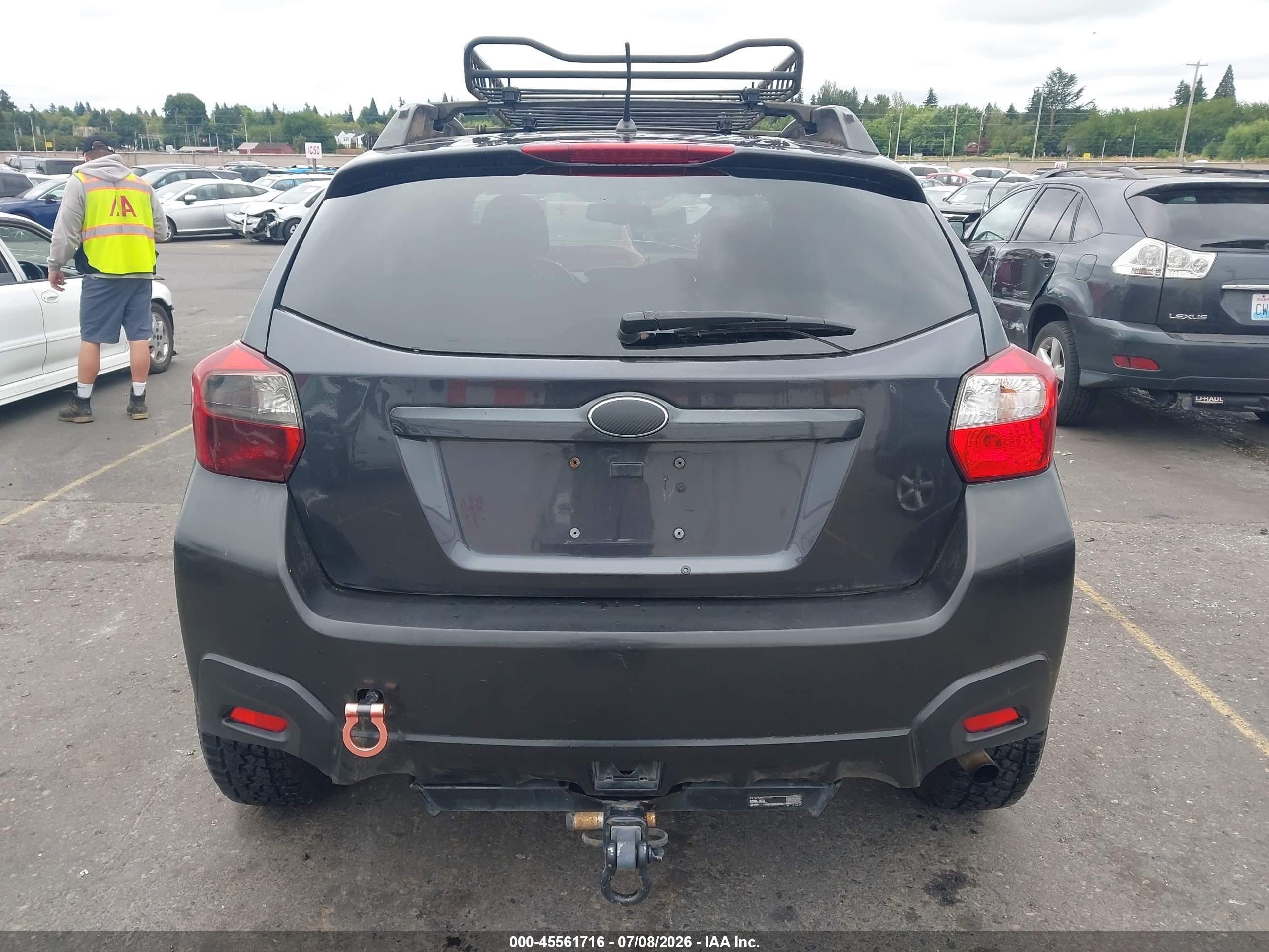 2014 Subaru Xv Crosstrek 2.0i Premium Gray vin: JF2GPACC8E8272408