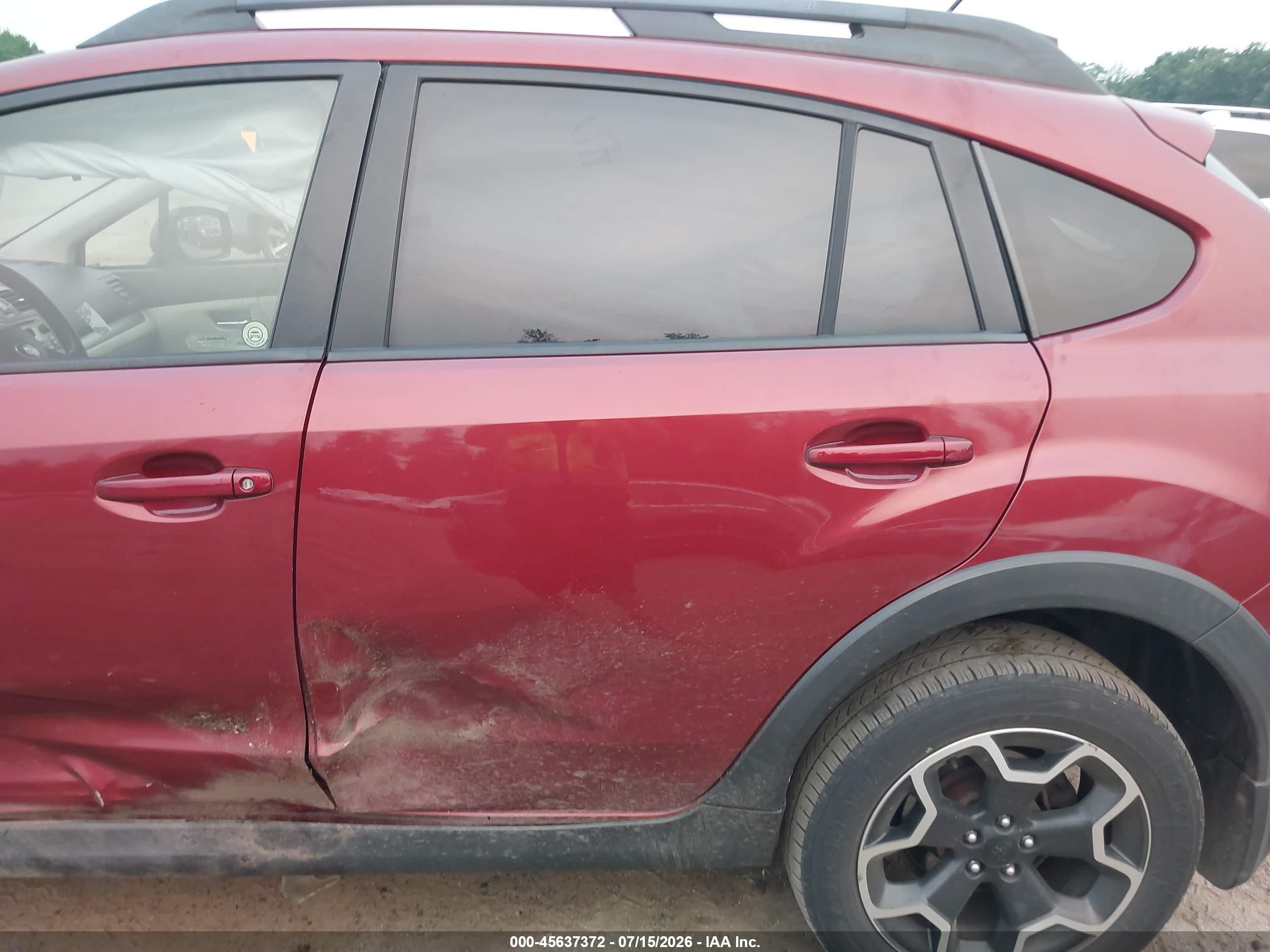 2014 Subaru Xv Crosstrek 2.0i Premium Red vin: JF2GPACC8E8309974