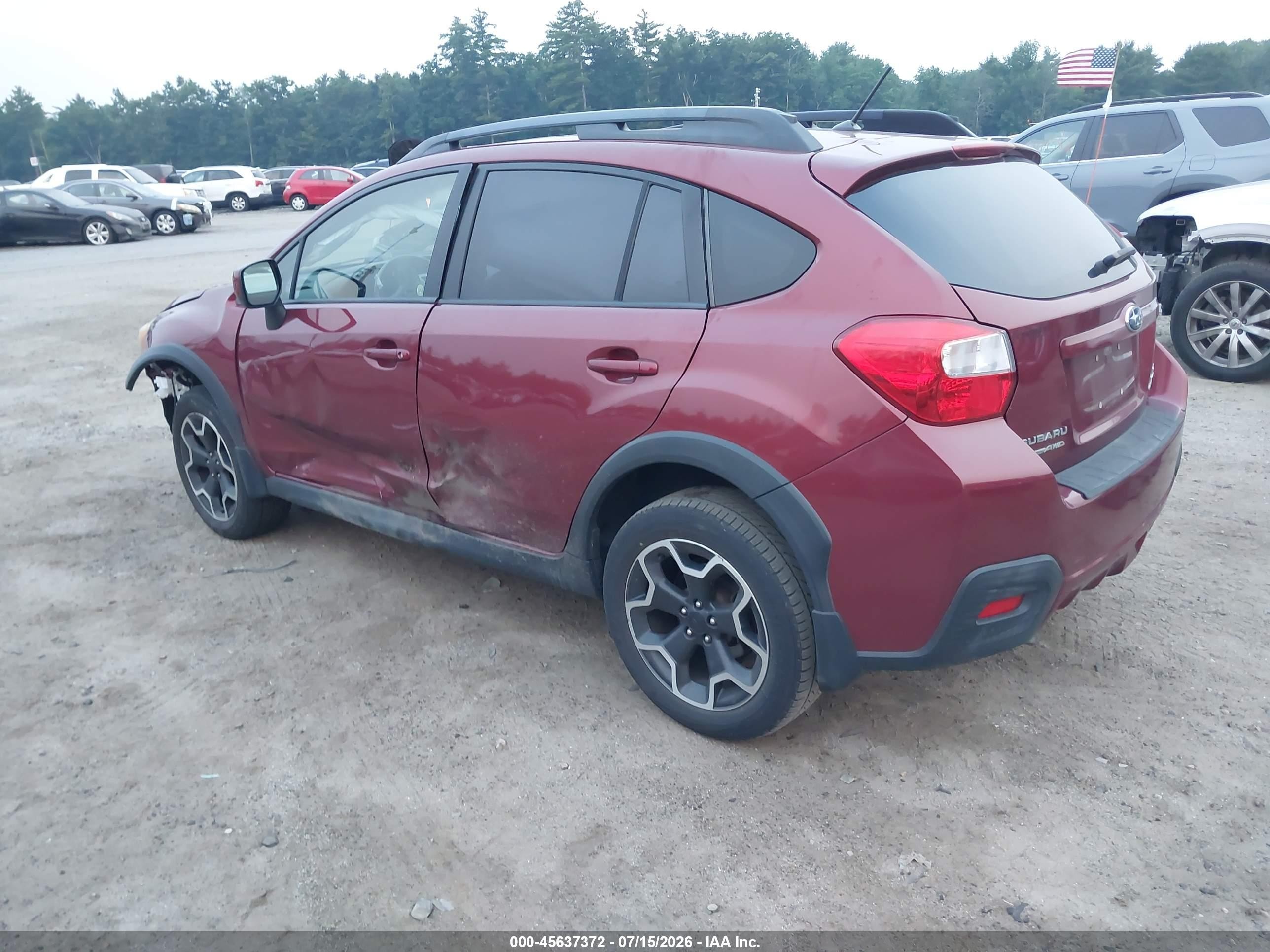 2014 Subaru Xv Crosstrek 2.0i Premium Red vin: JF2GPACC8E8309974