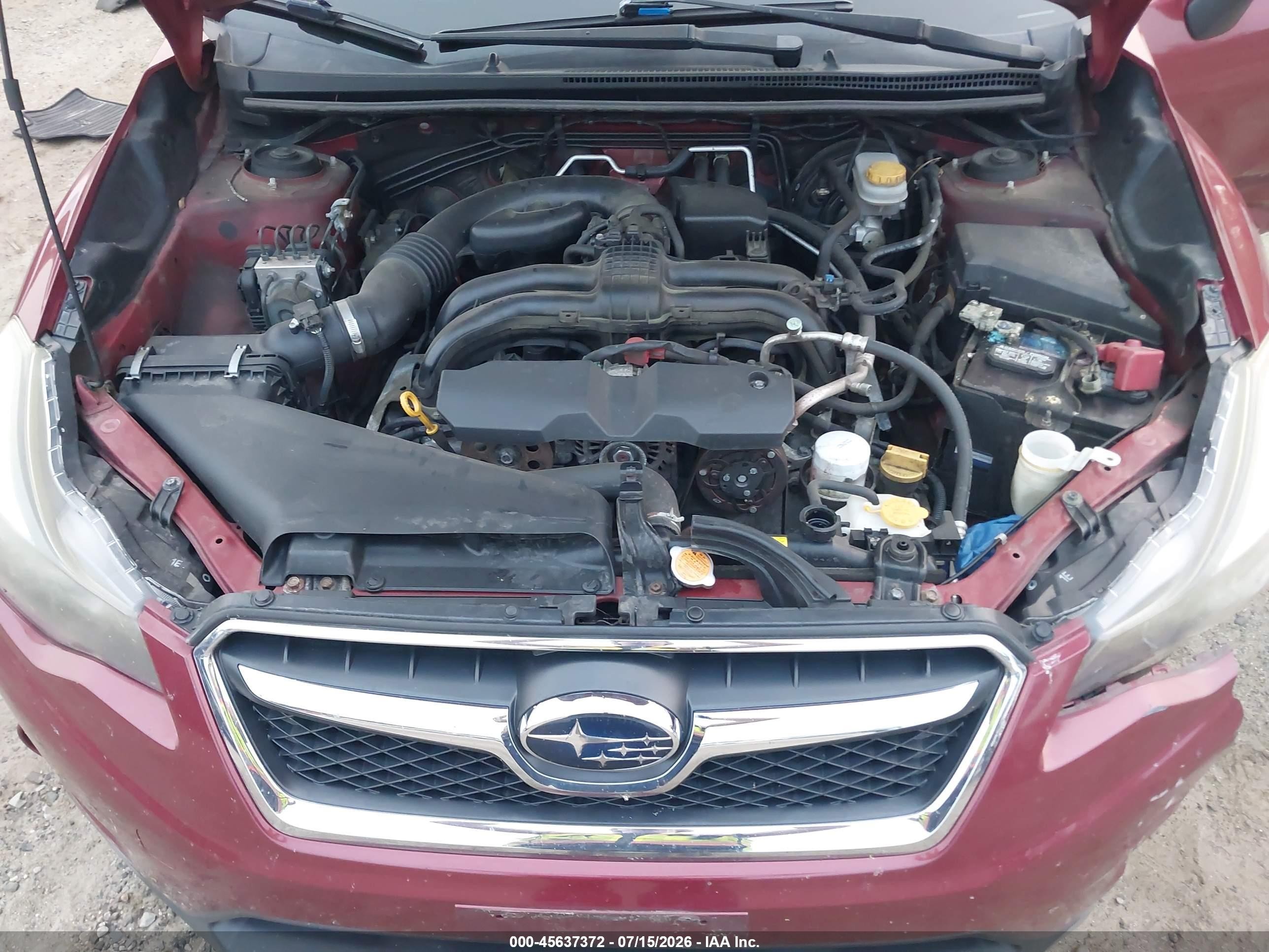 2014 Subaru Xv Crosstrek 2.0i Premium Red vin: JF2GPACC8E8309974
